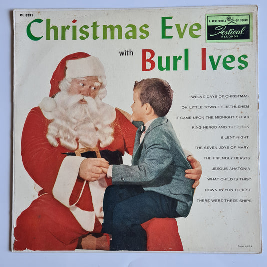 Burl Ives – Christmas Eve With Burl Ives - 1957 - Vinyl Record LP - Sound Hound Records