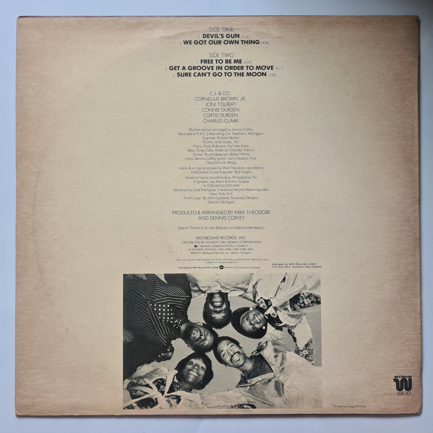 C.J. & Co - Devil's Gun – 1977 - Vinyl Record LP - Sound Hound Records