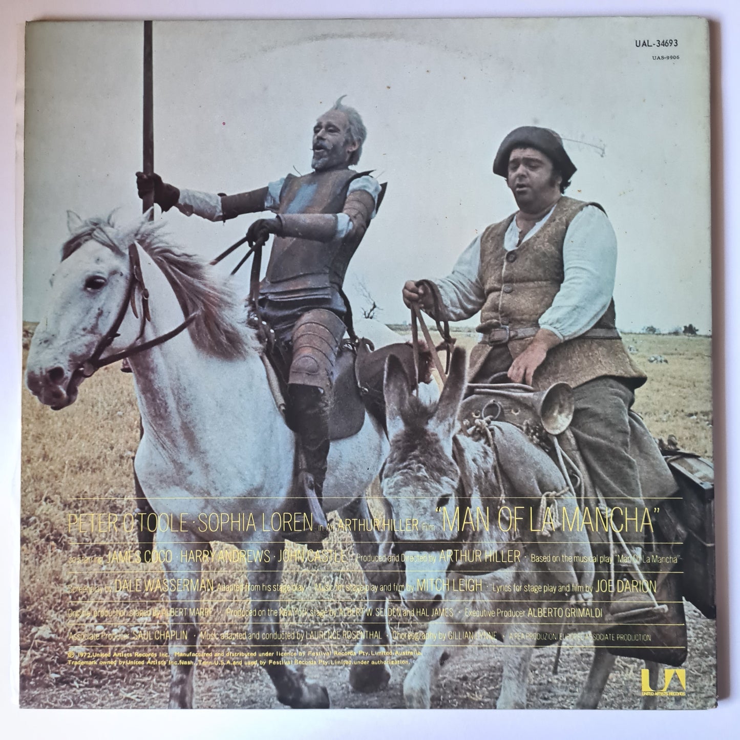 CLEARANCE STOCK! - SOUNDTRACK: MAN OF LA MANCHA - VINYL RECORD LP - Sound Hound Records