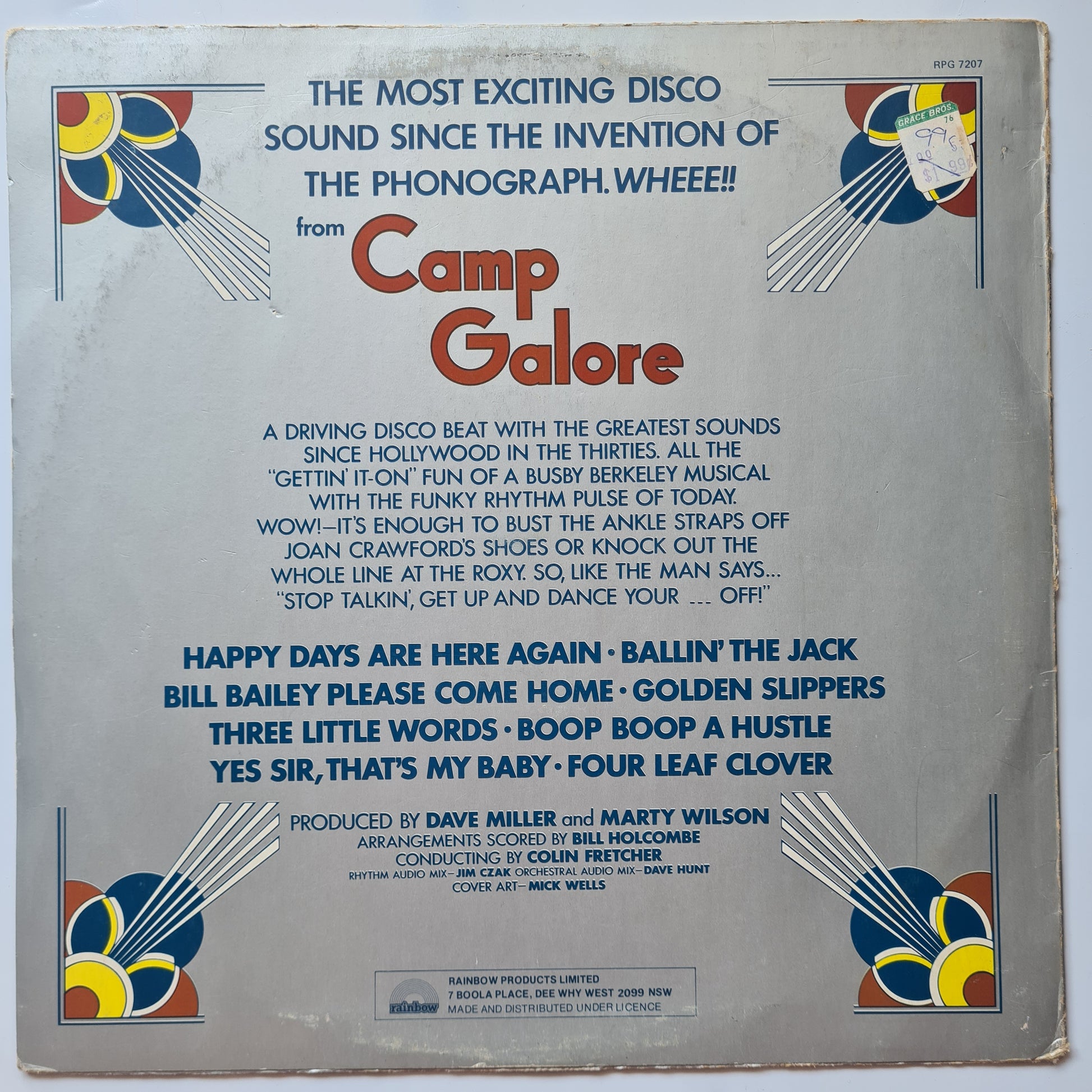 Camp Galore – Deco Disco - 1976 - Vinyl Record LP - Sound Hound Records