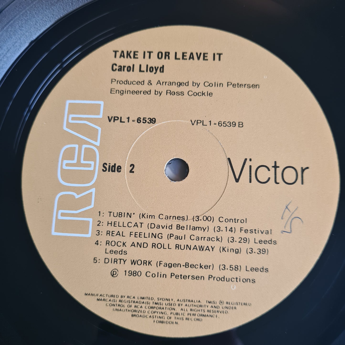 Carol Lloyd – Take It Or Leave It - 1981 - Vinyl Record LP - Sound Hound Records