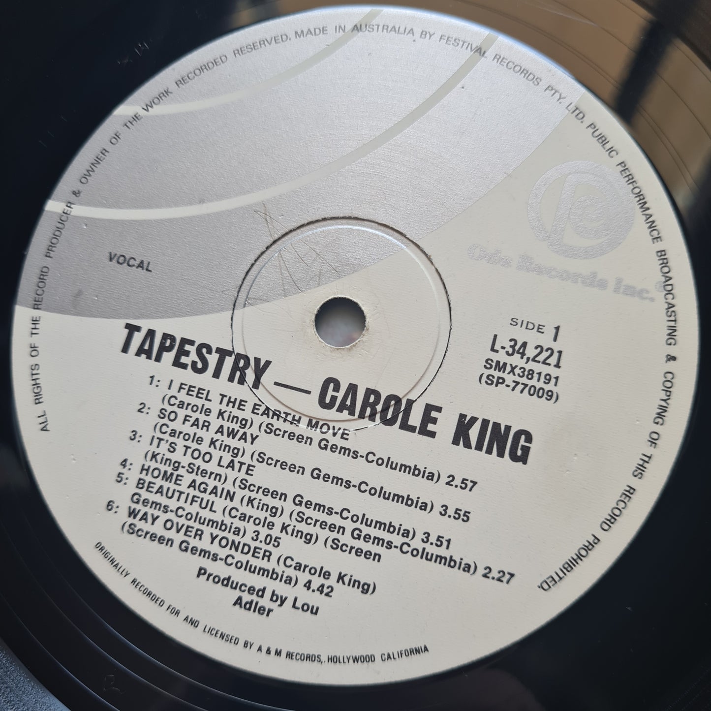 Carole King – Tapestry - 1971 (1975 Australian Gatefold Pressing) - Vinyl Record LP - Sound Hound Records