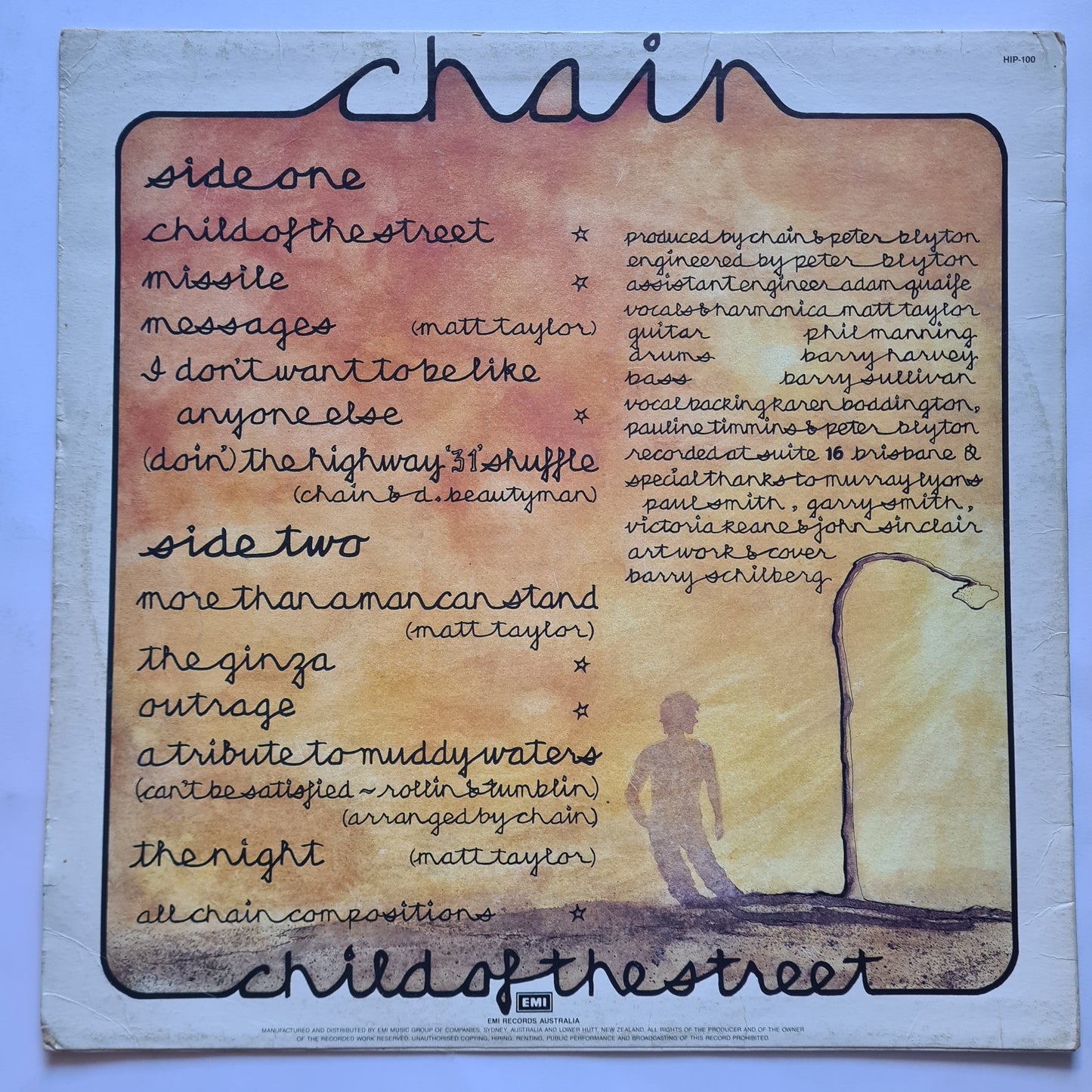 Chain – Child Of The Street - 1985- Vinyl Record LP - Sound Hound Records