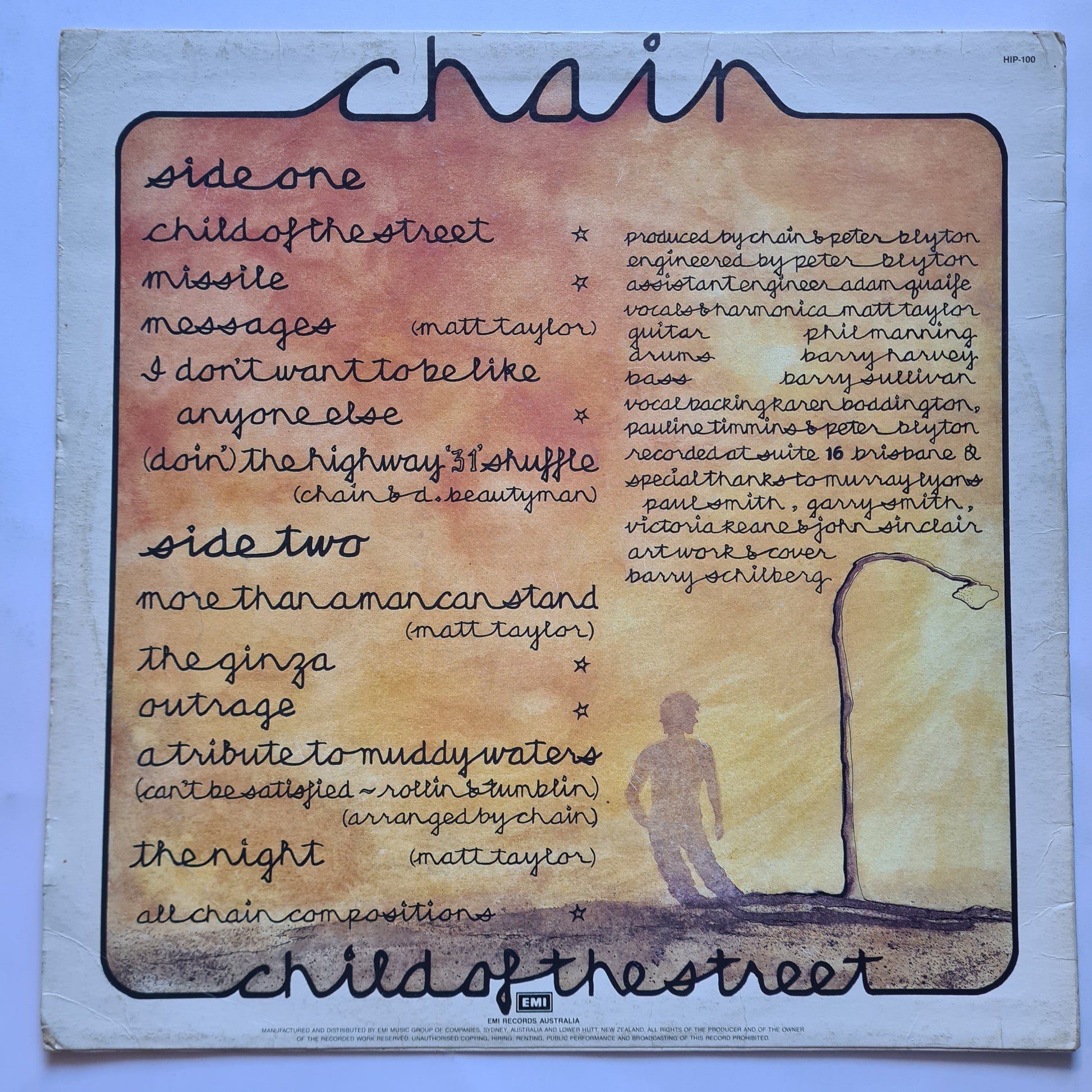 Chain – Child Of The Street - 1985- Vinyl Record LP - Sound Hound Records