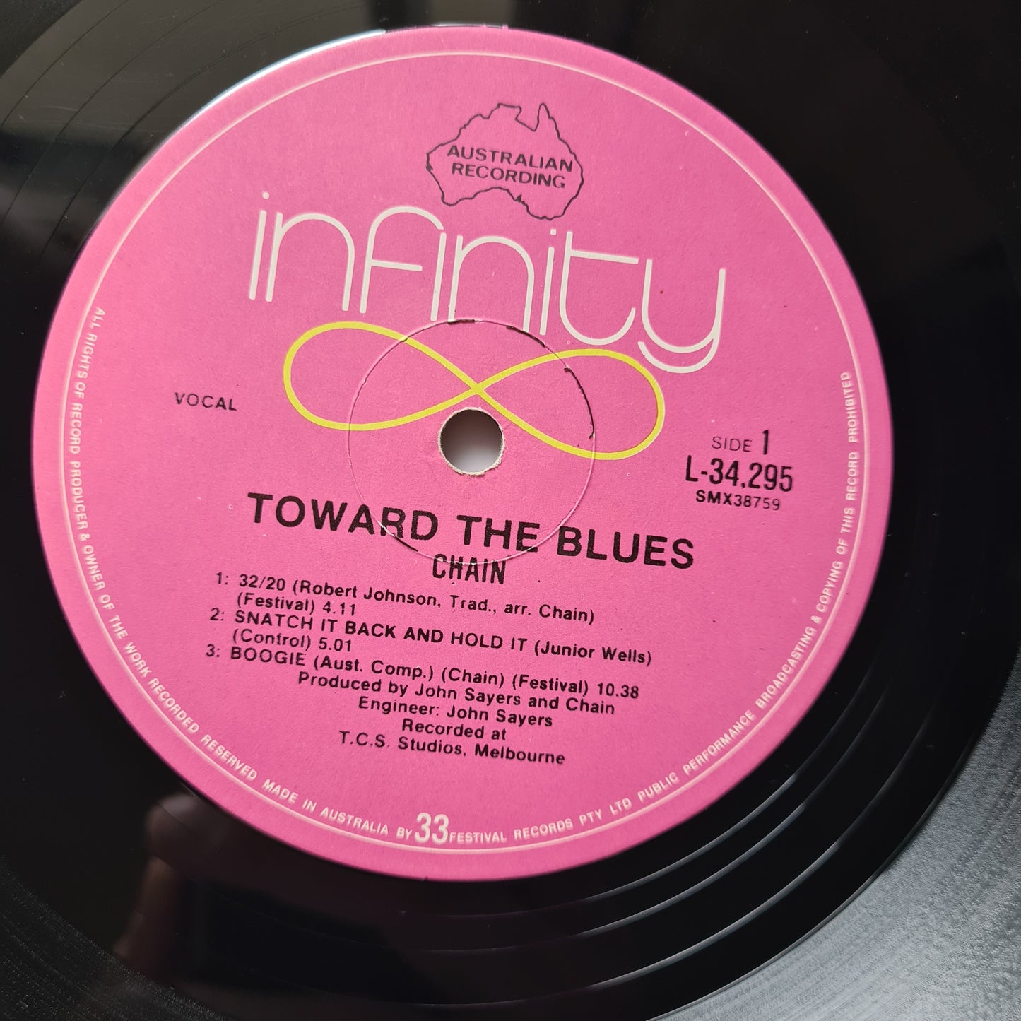 Chain – Toward The Blues - 1971 - Vinyl Record LP (OZ Rock Classic) Gatefold *RARE* - Sound Hound Records