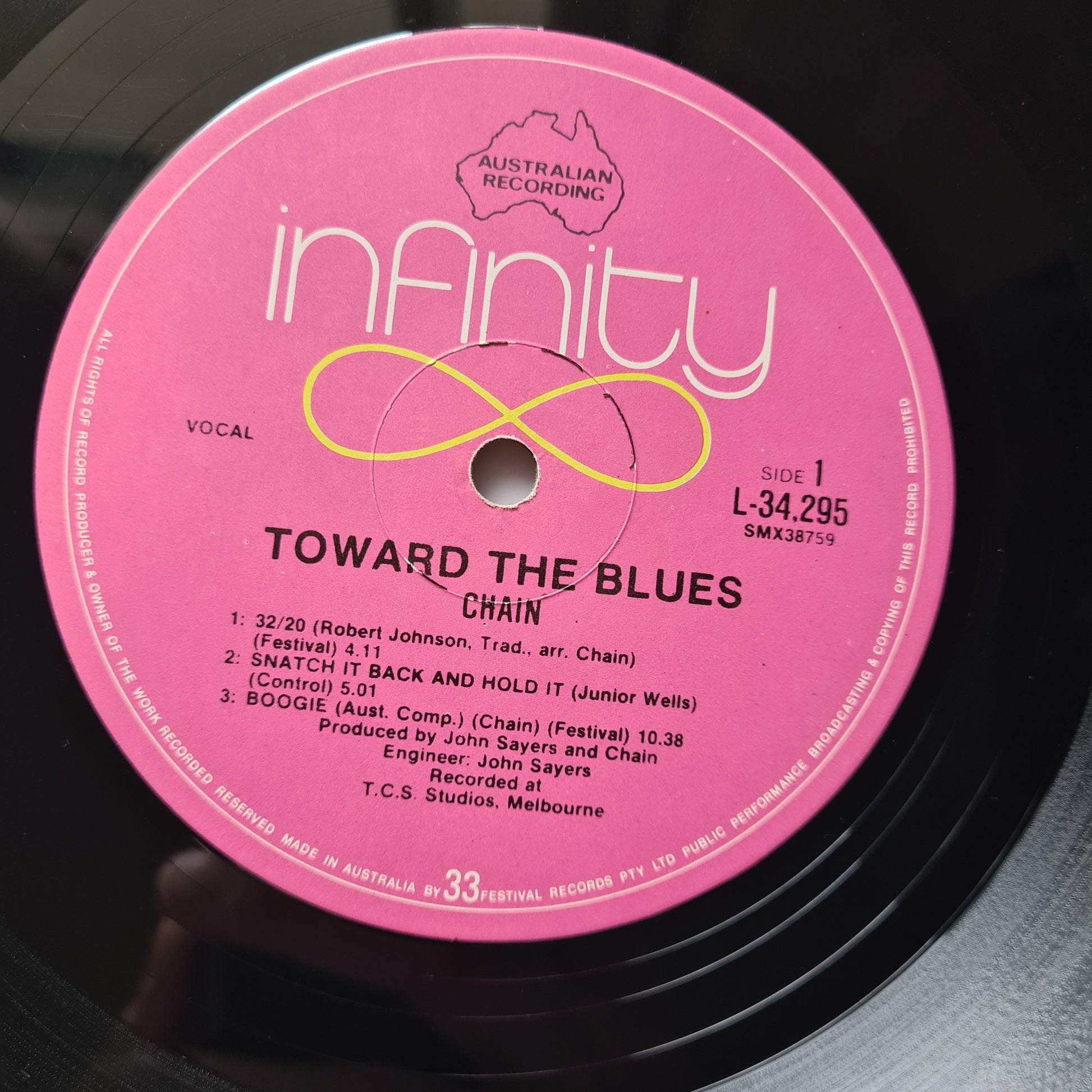 Chain – Toward The Blues - 1971 - Vinyl Record LP (OZ Rock Classic) Gatefold *RARE* - Sound Hound Records