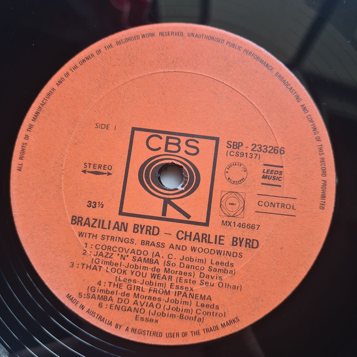 Charlie Byrd – Brazilian Byrd - 1965 - Vinyl Record LP 🇧🇷