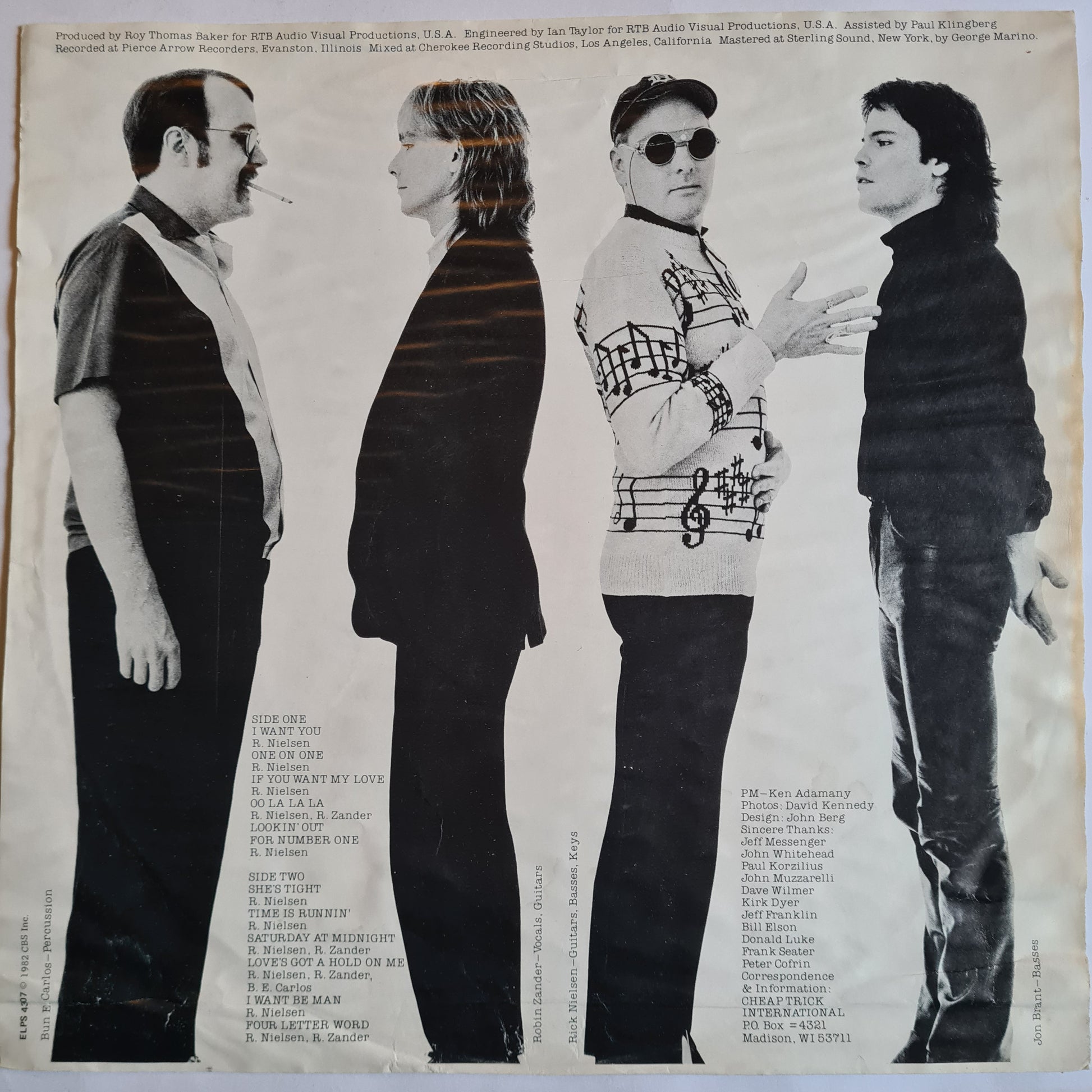 Cheap Trick – One On One - 1982 - Vinyl Record LP - Sound Hound Records
