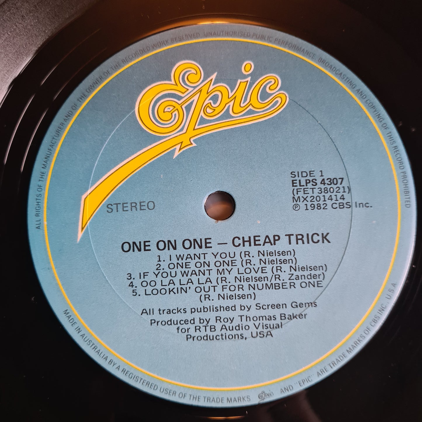 Cheap Trick – One On One - 1982 - Vinyl Record LP - Sound Hound Records