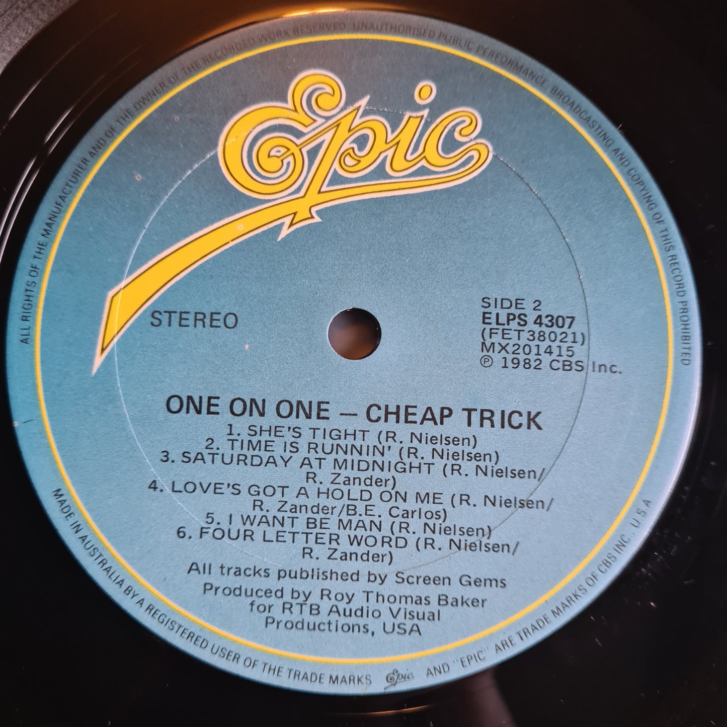 Cheap Trick – One On One - 1982 - Vinyl Record LP - Sound Hound Records
