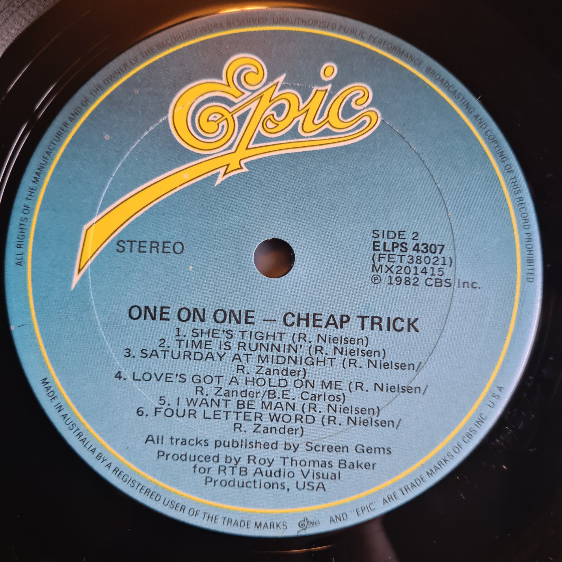 Cheap Trick – One On One - 1982 - Vinyl Record LP - Sound Hound Records
