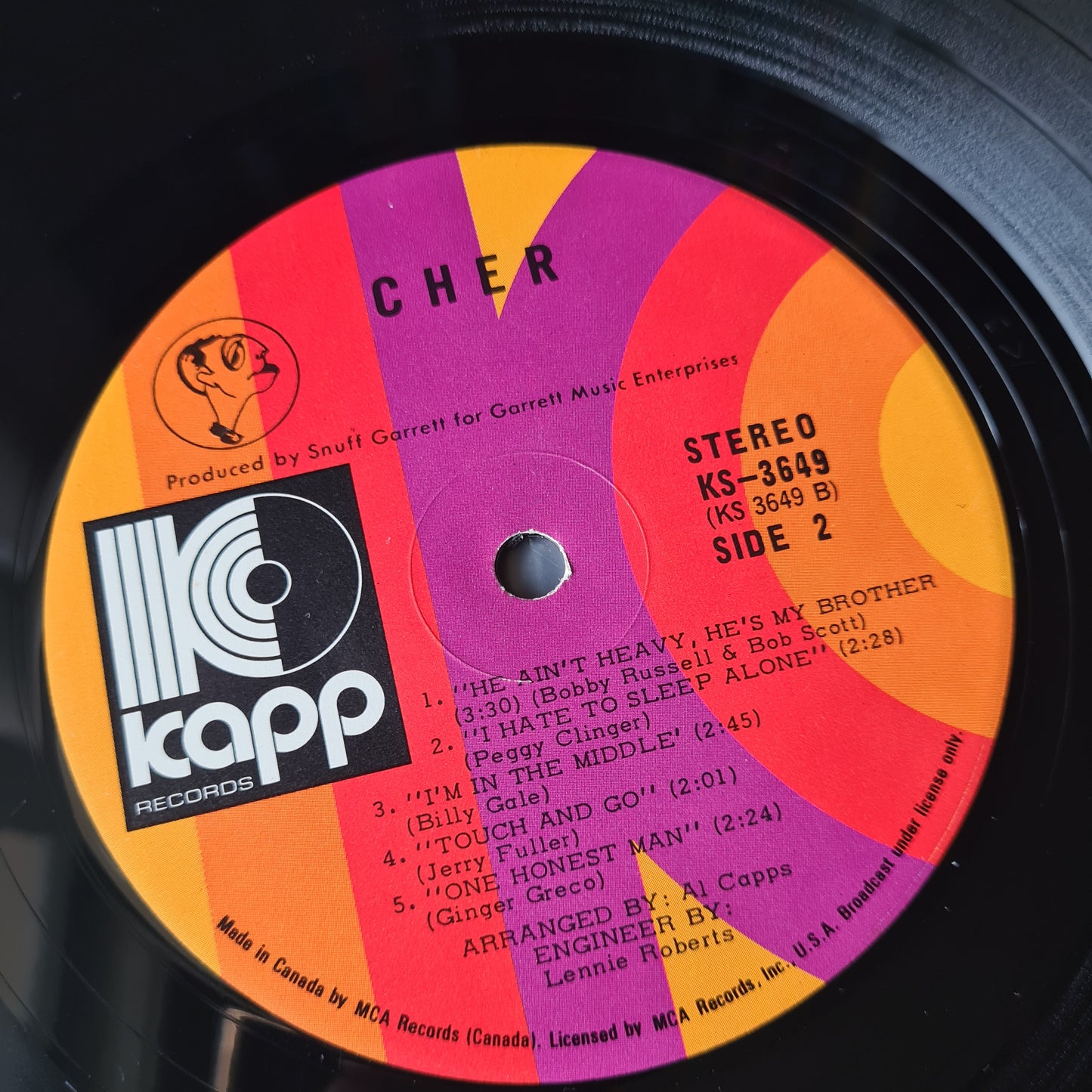 Cher – Cher: Gypsys,Tramps & Thieves - 1971 (Canadian Pressing)- Vinyl Record LP - Sound Hound Records