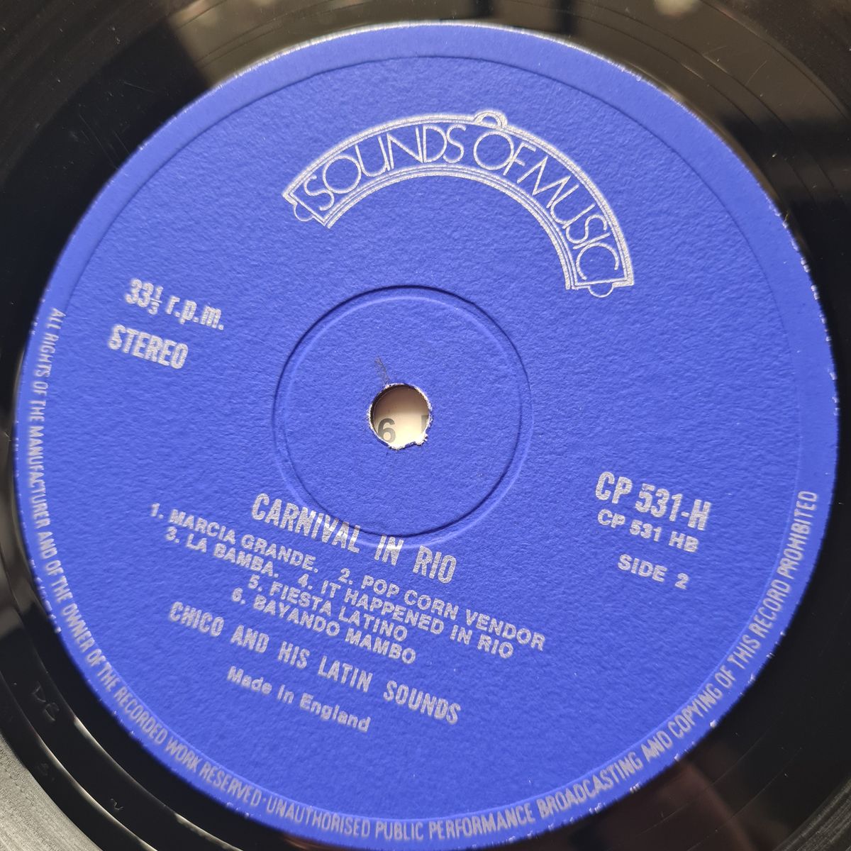 Chico And His Orchestra – Carnival In Rio - 1968 - Vinyl Record LP