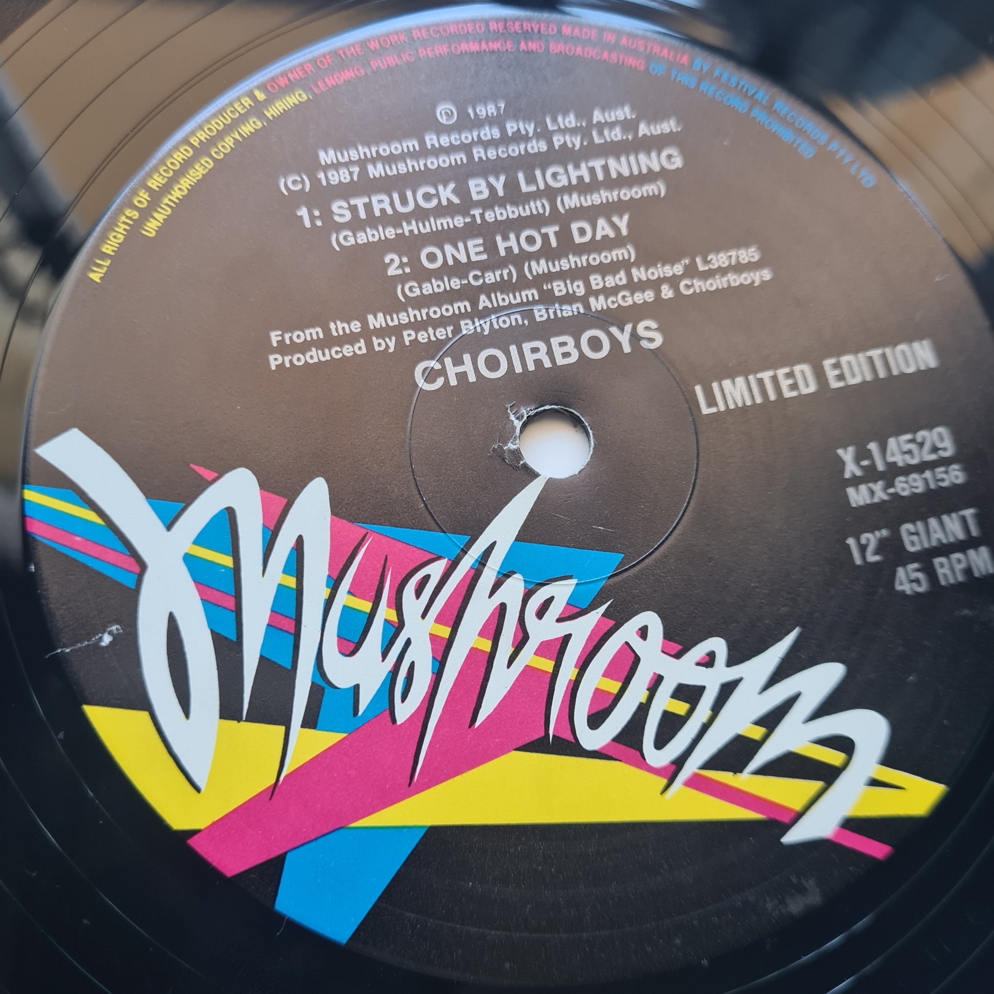 Choirboys – Run To Paradise - 1987 -12" Maxi Single 45 - Sound Hound Records