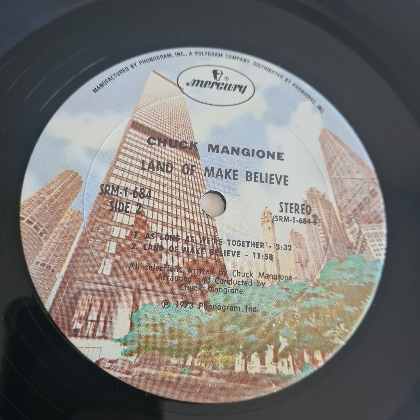 Chuck Mangione With The Hamilton Philharmonic Orchestra* – A Chuck Mangione Concert • Land Of Make Belie - 1973 (USA Pressing) - Vinyl Record LP - Sound Hound Records
