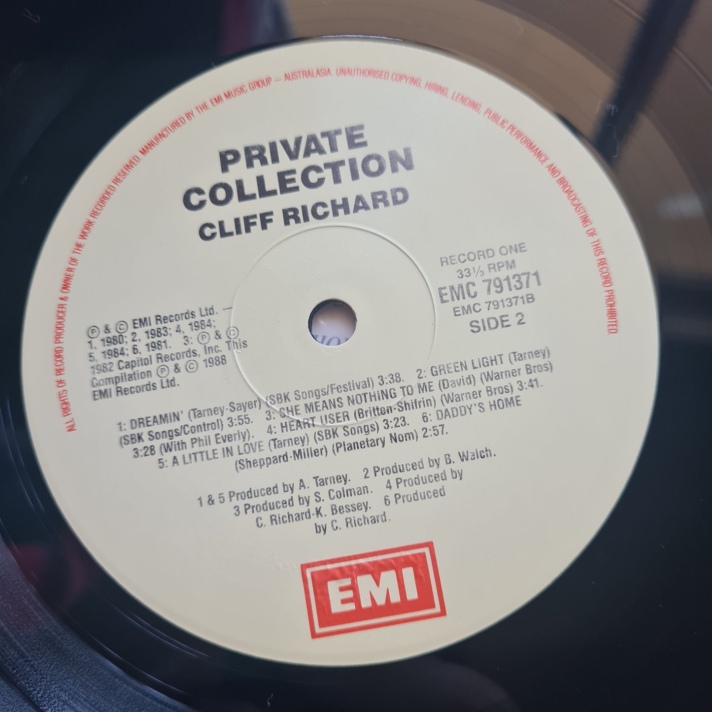 Cliff Richard – Private Collection (1979 - 1988) - Vinyl Record 2LP (near mint) - Sound Hound Records