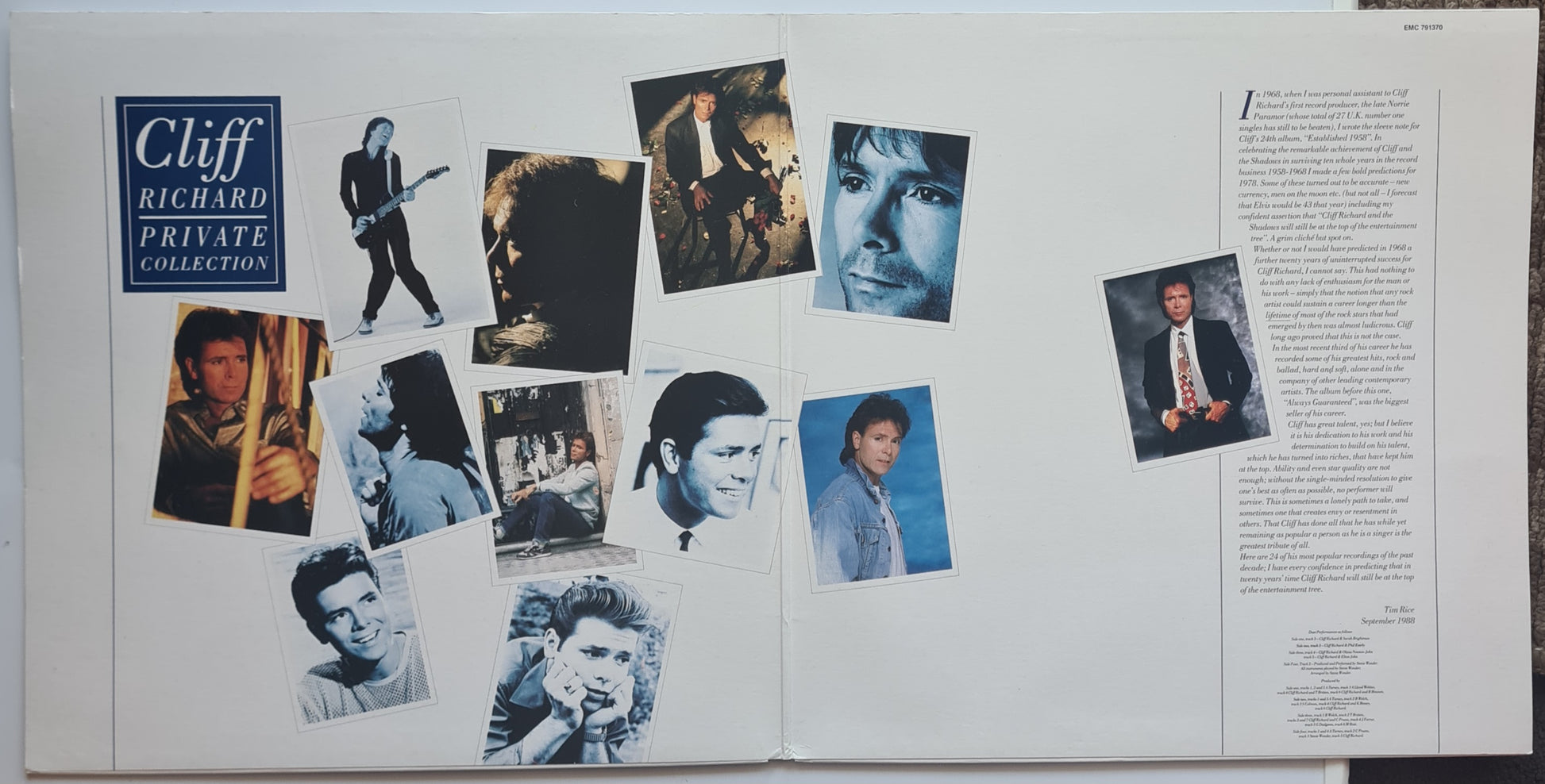 Cliff Richard – Private Collection (1979 - 1988) - Vinyl Record 2LP (near mint) - Sound Hound Records