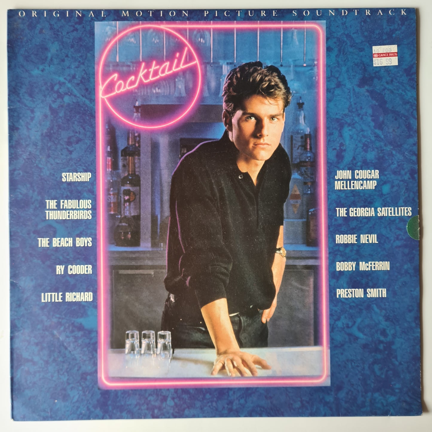 Cocktail – Original Soundtrack From The Motion Picture - 1988 - Vinyl Record LP - Sound Hound Records