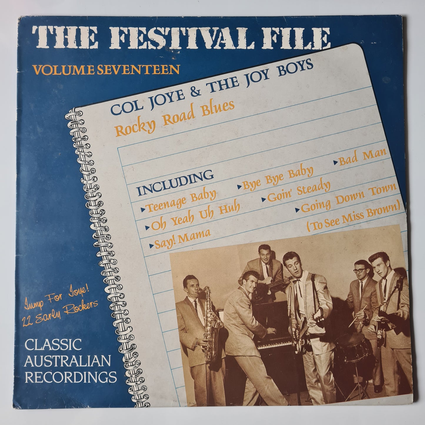 Col Joye & The Joy Boys – Rocky Road Blues: The Festival File Volume Seventeen - 1989 - Vinyl Record LP - Sound Hound Records