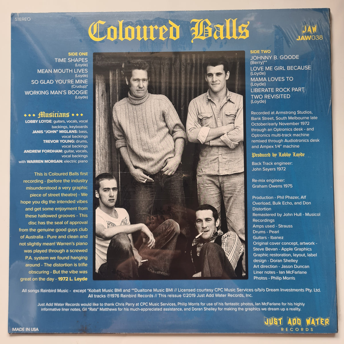 Coloured Balls – The First Supper Last Or Scenes We Didn't Get To - 1976 (2019 USA Pressing) - Vinyl Record LP  (Brand New Sealed) - Sound Hound Records