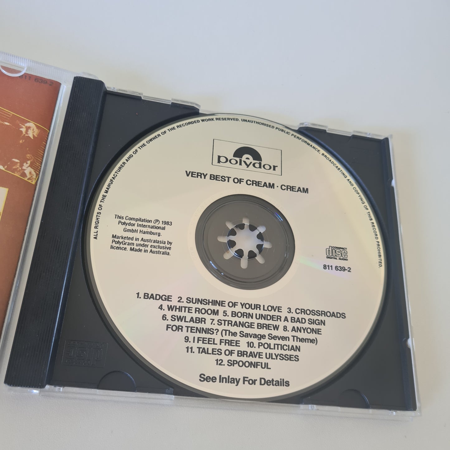 Cream - Strange Brew: The Very Best Of Cream - 1991 - CD - Compact Disc - Sound Hound Records