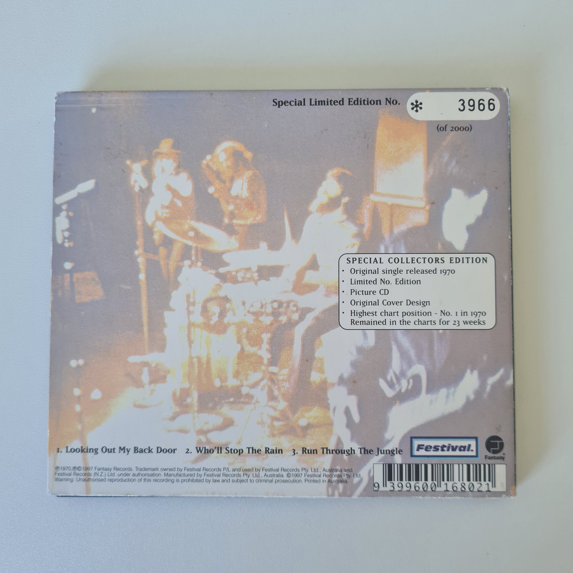 Creedence Clearwater Revival - Looking Out My Back Door - 1997 - CD Single, Numbered, Special Edition- Compact Disc - Sound Hound Records