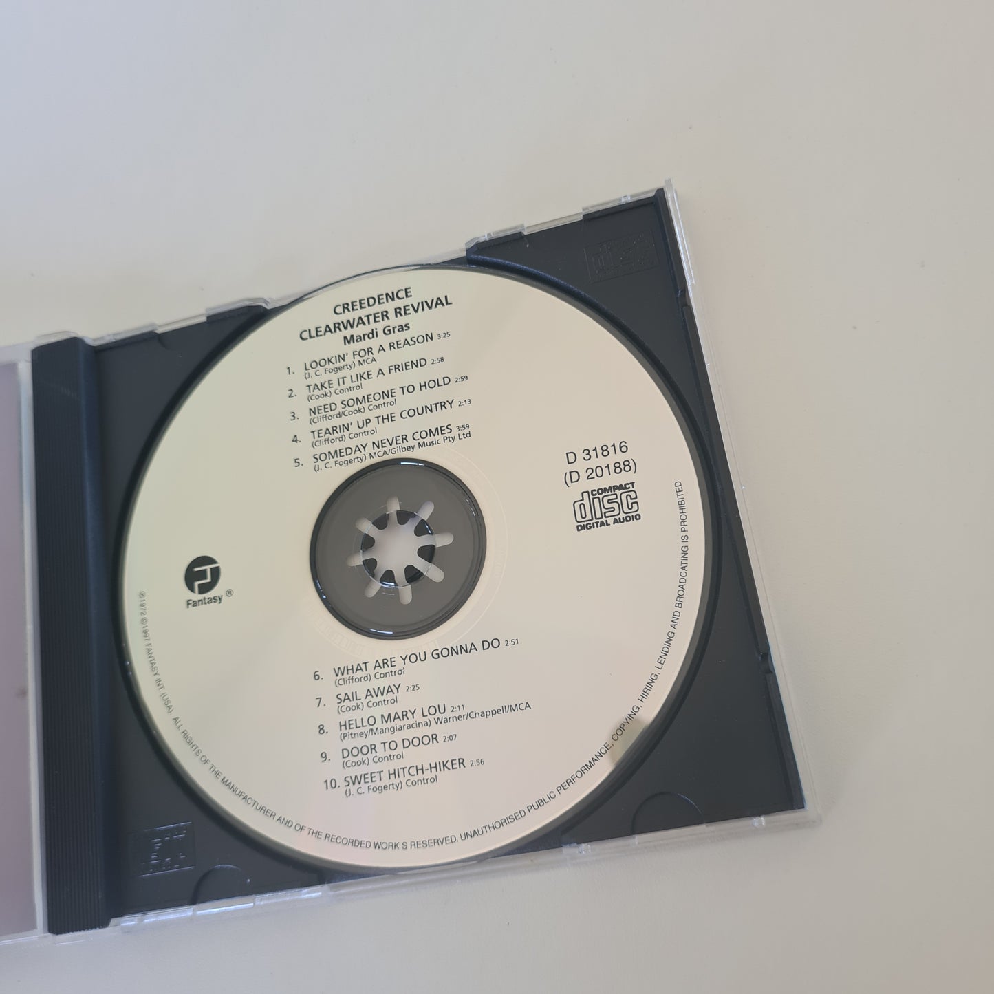 Creedence Clearwater Revival - Mardi Gras - 1997 - CD - Compact Disc - Sound Hound Records