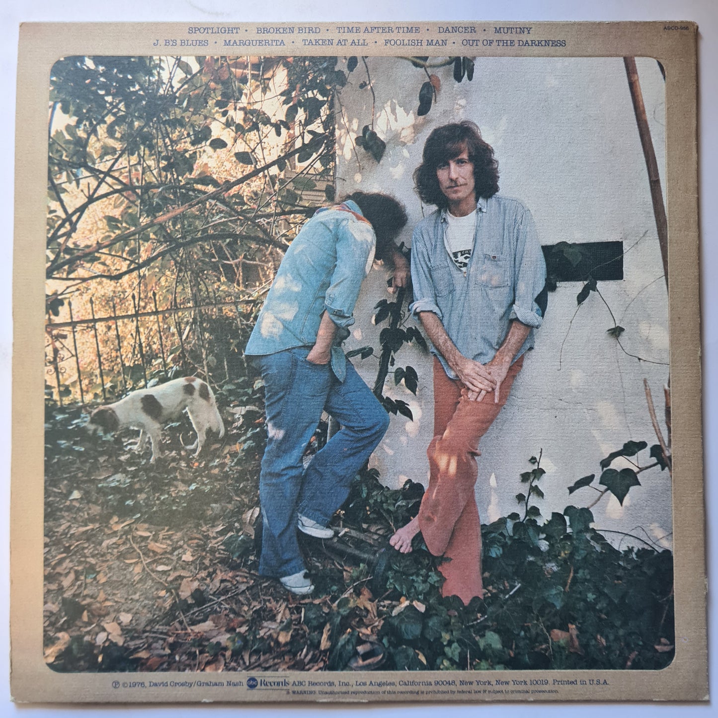 Crosby & Nash – Whistling Down The Wire - 1976 - Vinyl Record LP - Sound Hound Records