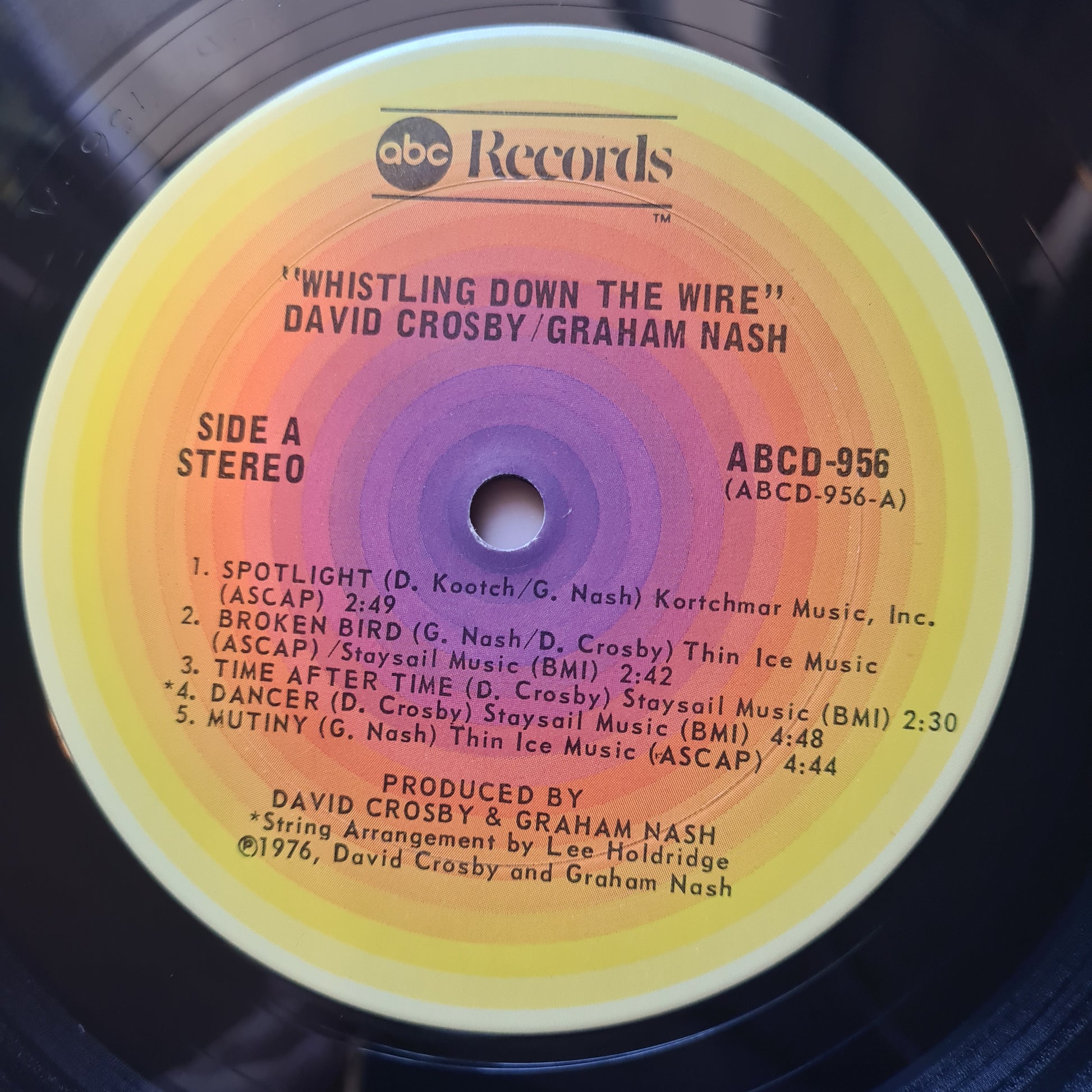 Crosby & Nash – Whistling Down The Wire - 1976 - Vinyl Record LP - Sound Hound Records