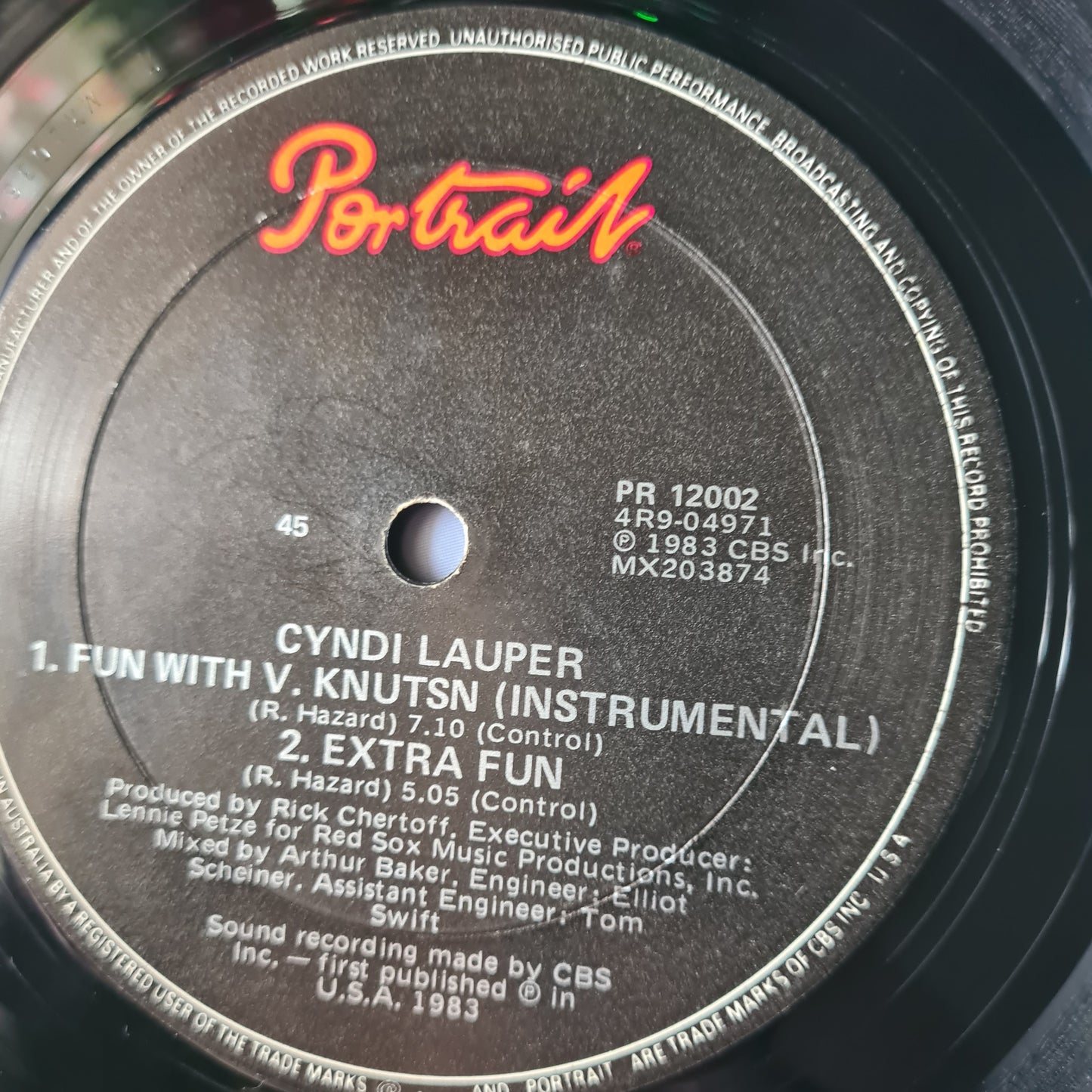 Cyndi Lauper – Girls Just Want To Have Fun (Extended Mix) - 1984 - 12inch Single Vinyl Record - Sound Hound Records