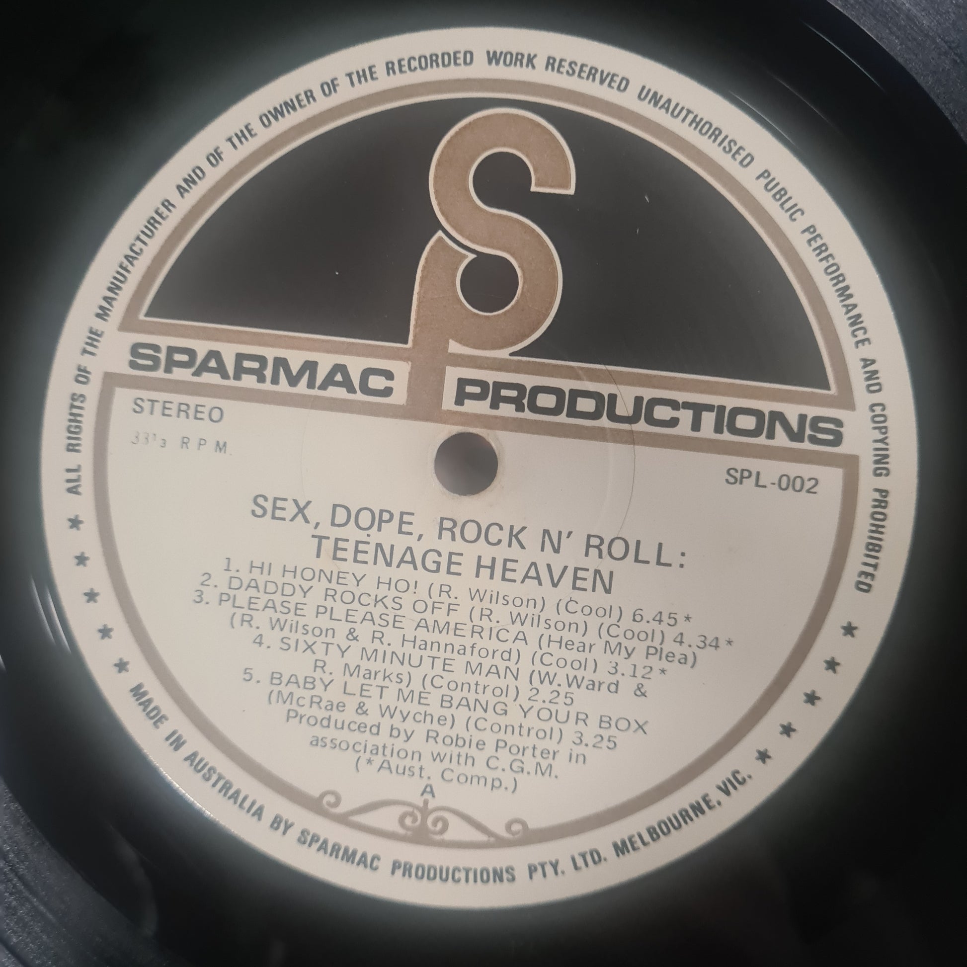 Daddy Cool – Sex, Dope, Rock'n'Roll: Teenage Heaven - 1972 - Gatefold Vinyl Record LP - Sound Hound Records