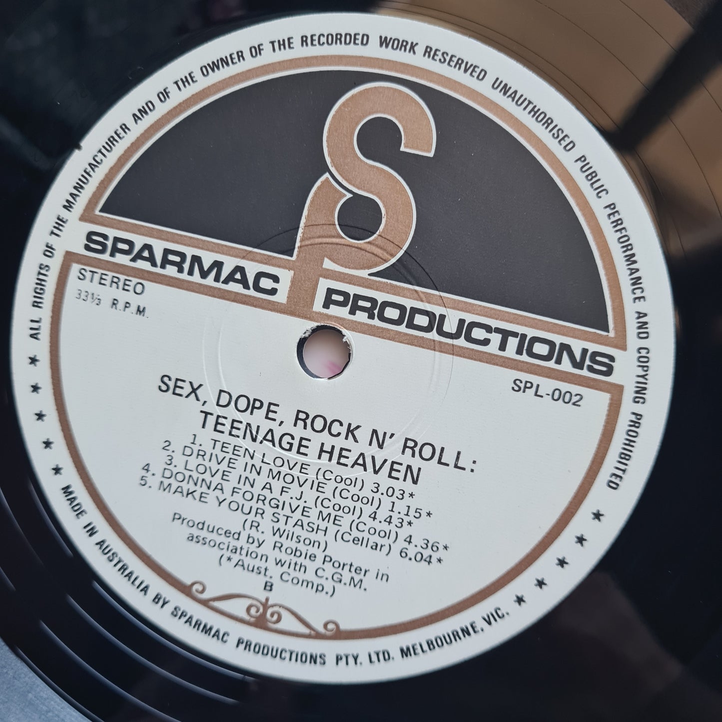 Daddy Cool – Sex, Dope, Rock'n'Roll: Teenage Heaven - 1972 - Gatefold Vinyl Record LP - Sound Hound Records