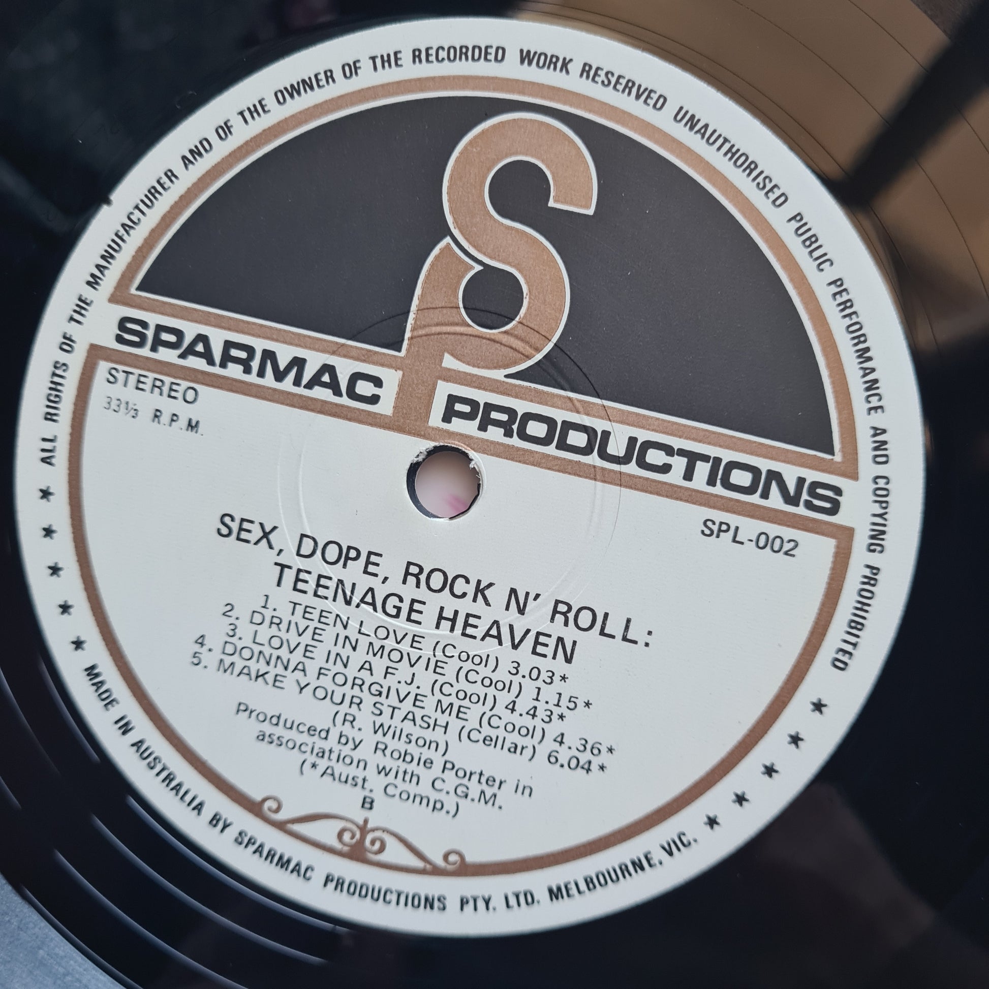 Daddy Cool – Sex, Dope, Rock'n'Roll: Teenage Heaven - 1972 - Gatefold Vinyl Record LP - Sound Hound Records
