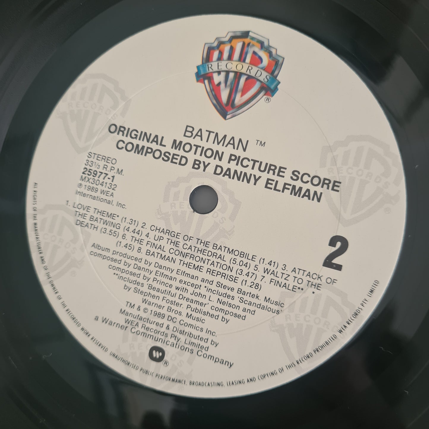 Danny Elfman – Batman (Original Motion Picture Score) - 1989 (Australian Pressing) - Vinyl Record LP - Sound Hound Records