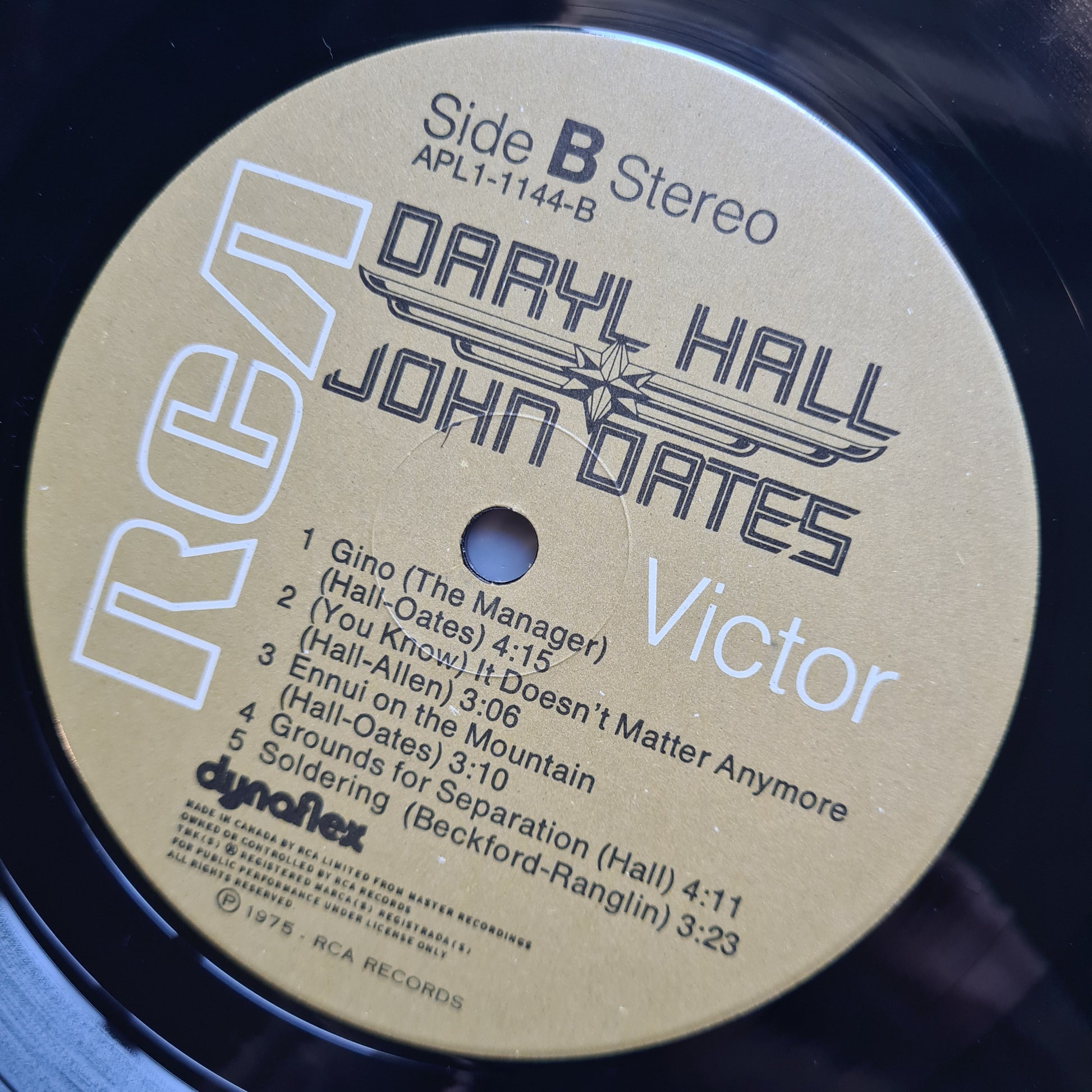 Daryl Hall & John Oates – Daryl Hall & John Oates  - 1975 (Canadian Pressing) - Vinyl Record LP - Sound Hound Records