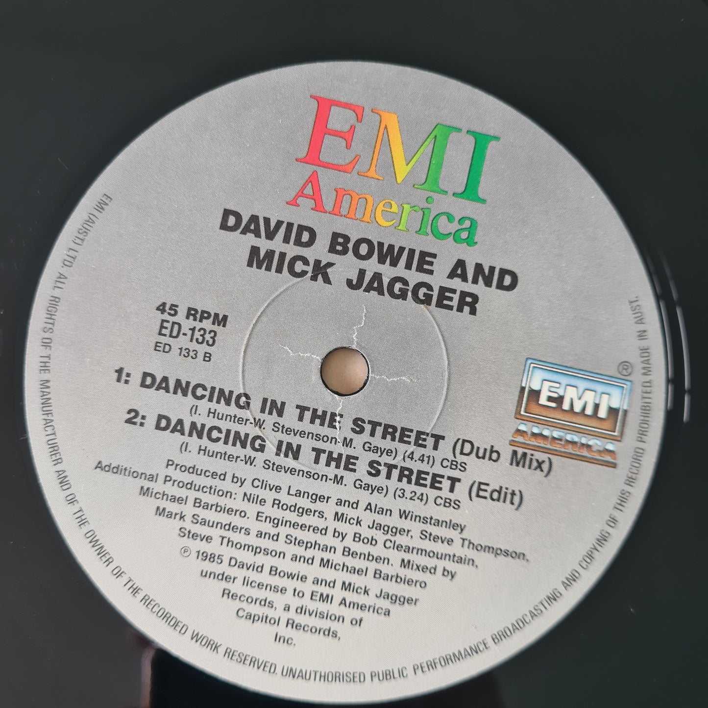 David Bowie & Mick Jagger – Dancing In The Street - 1985 - Vinyl Record 12" Maxi Single (near mint) - Sound Hound Records