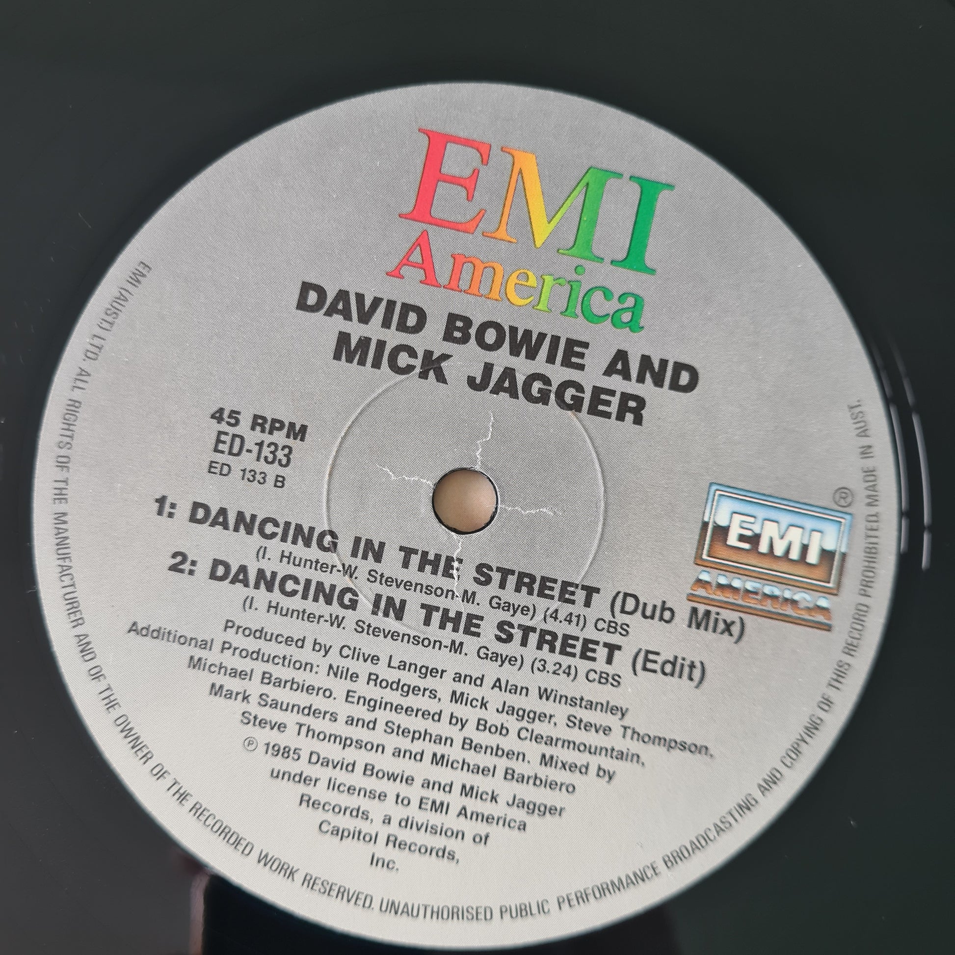 David Bowie & Mick Jagger – Dancing In The Street - 1985 - Vinyl Record 12" Maxi Single (near mint) - Sound Hound Records