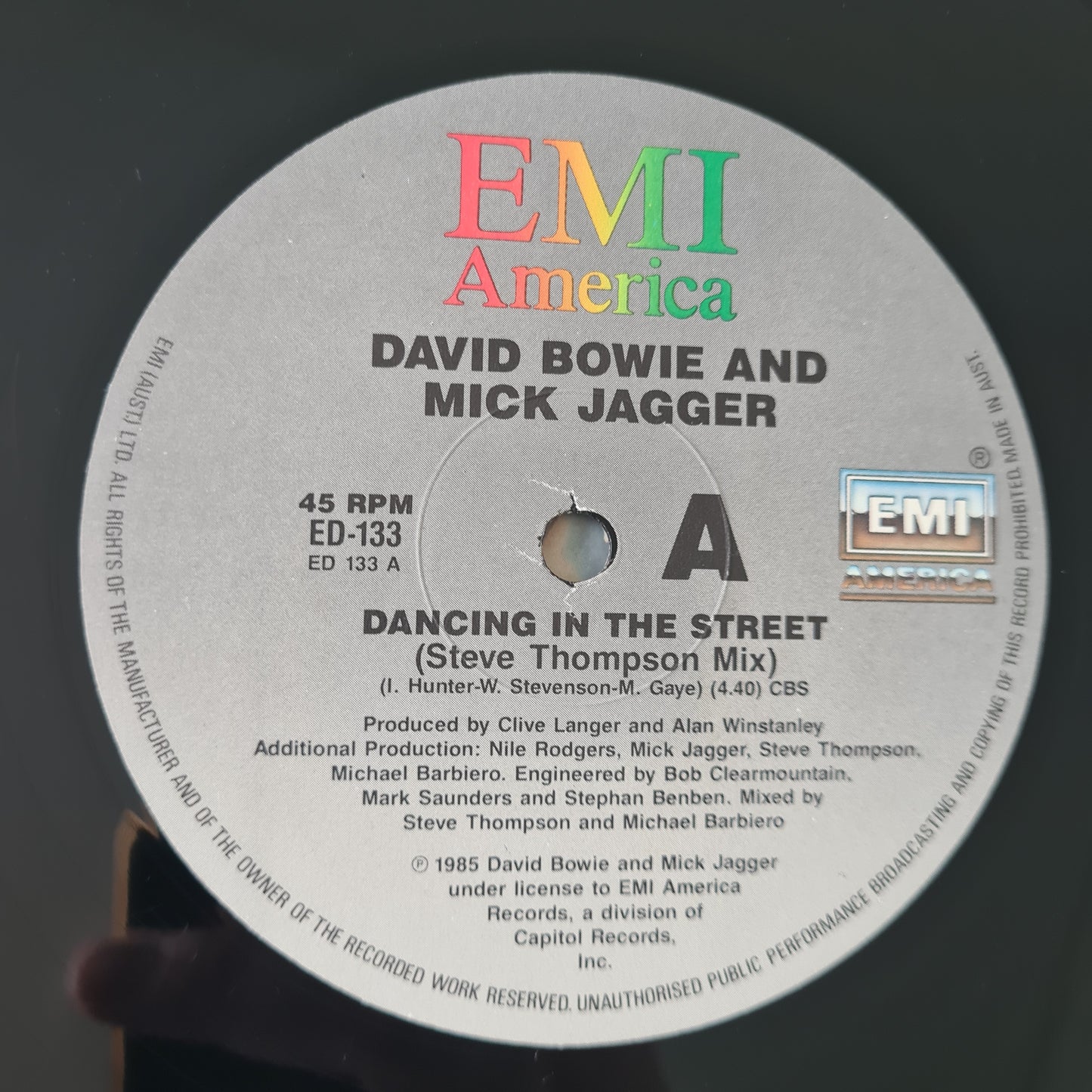 David Bowie & Mick Jagger – Dancing In The Street - 1985 - Vinyl Record 12" Maxi Single (near mint) - Sound Hound Records