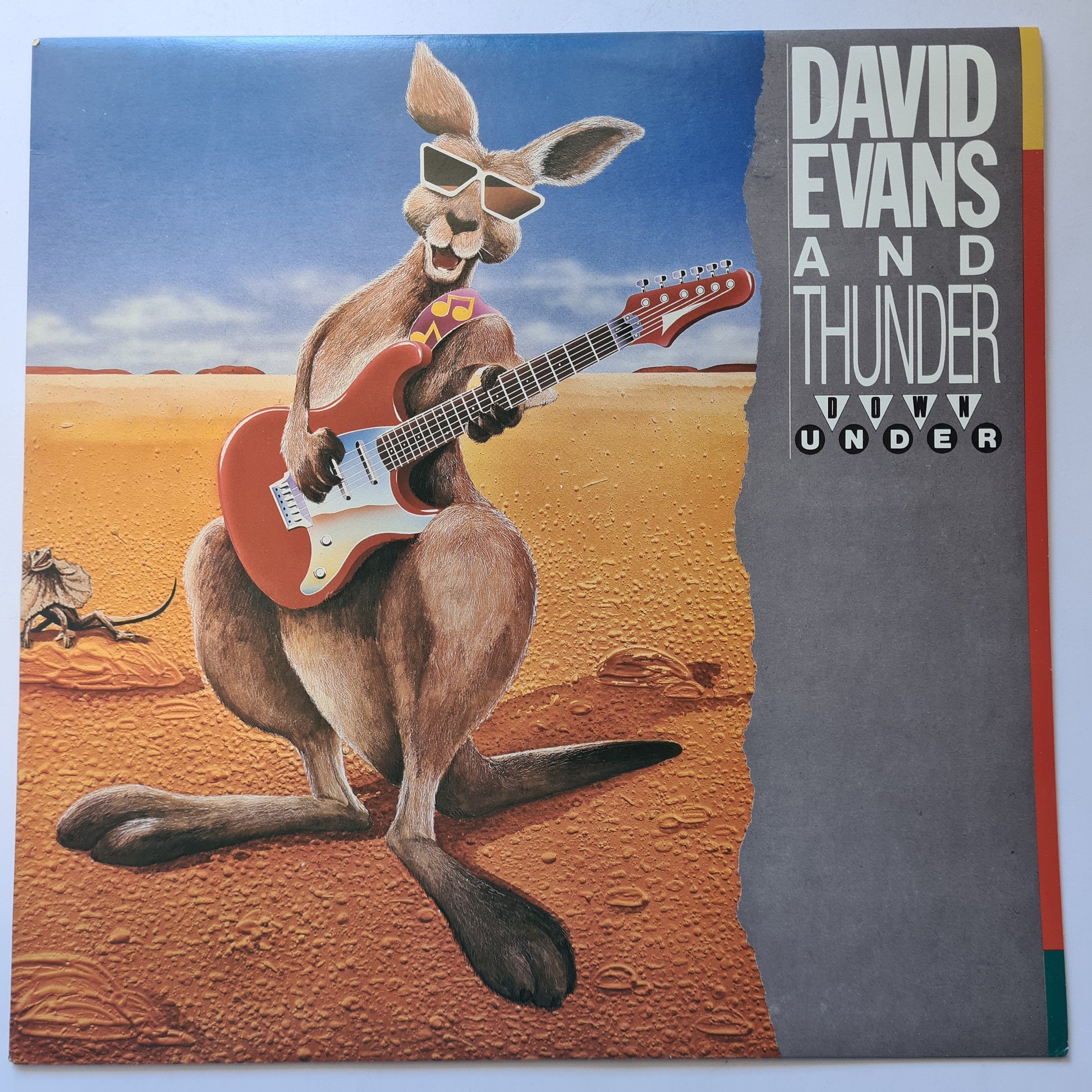David Evans And Thunder Down Under (AC/DC Related) – David Evans And Thunder Down Under - 1986 - Vinyl Record LP - Sound Hound Records