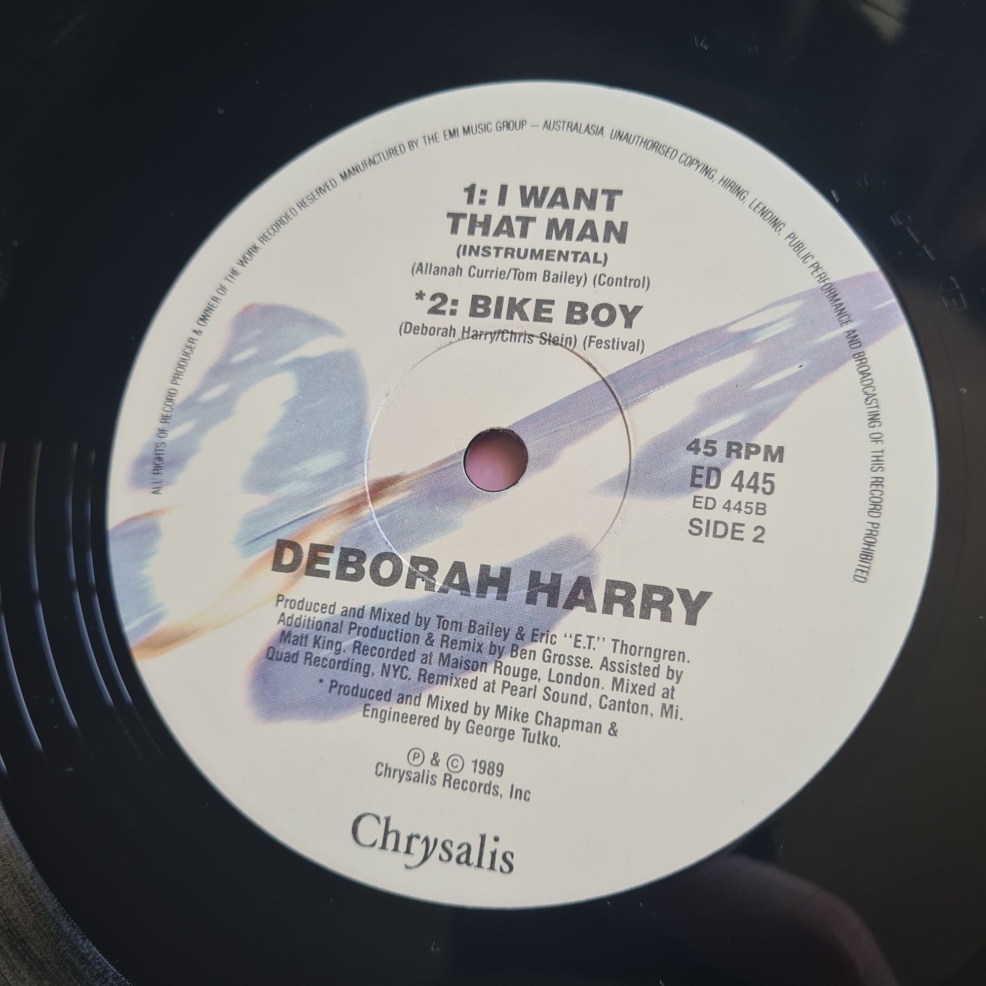 Deborah Harry (Blondie) – I Want That Man - 1989 - Vinyl Record 12" Single - Sound Hound Records