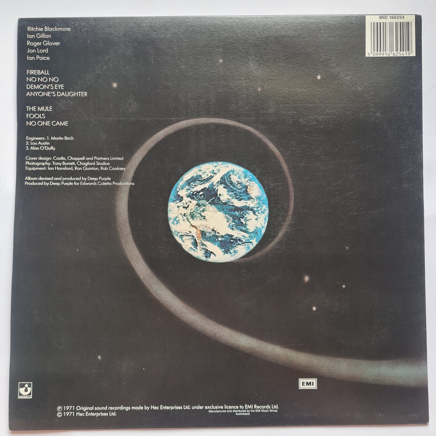 Deep Purple – Fireball - 1971 (1989 Australian Pressing) - Vinyl Record LP (Rare Pressing) - Sound Hound Records