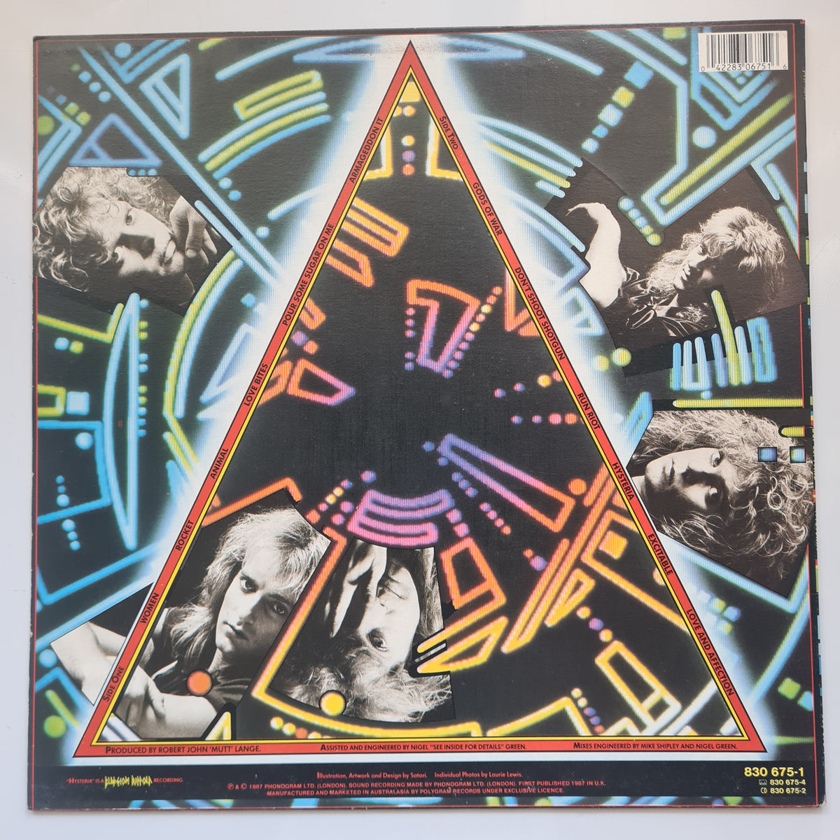 Def Leppard – Hysteria - 1987 (Australian Pressing) - Vinyl Record LP - Sound Hound Records