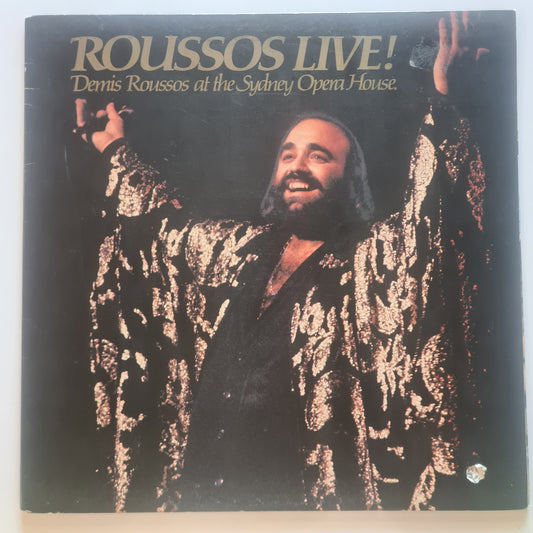 Demis Roussos –  Roussos Live! Demis Roussos At The Sydney Opera House - 1980 - Vinyl Record LP - Sound Hound Records