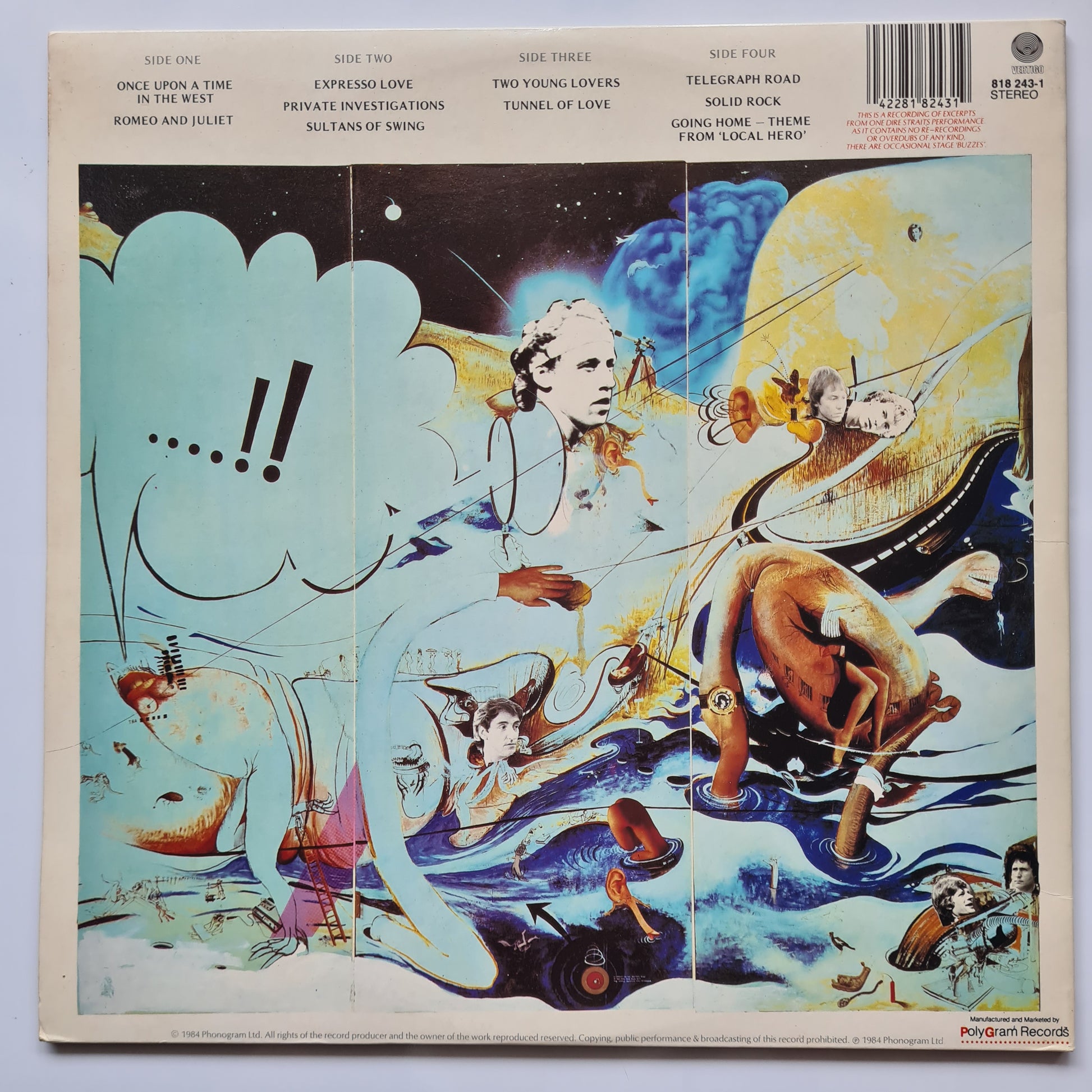 Dire Straits – Alchemy: Dire Straits Live - 1984 (RARE Vertigo Swirl Label: Singapore, Malaysia & Hong Kong Pressing) - Vinyl Record 2LP - Sound Hound Records
