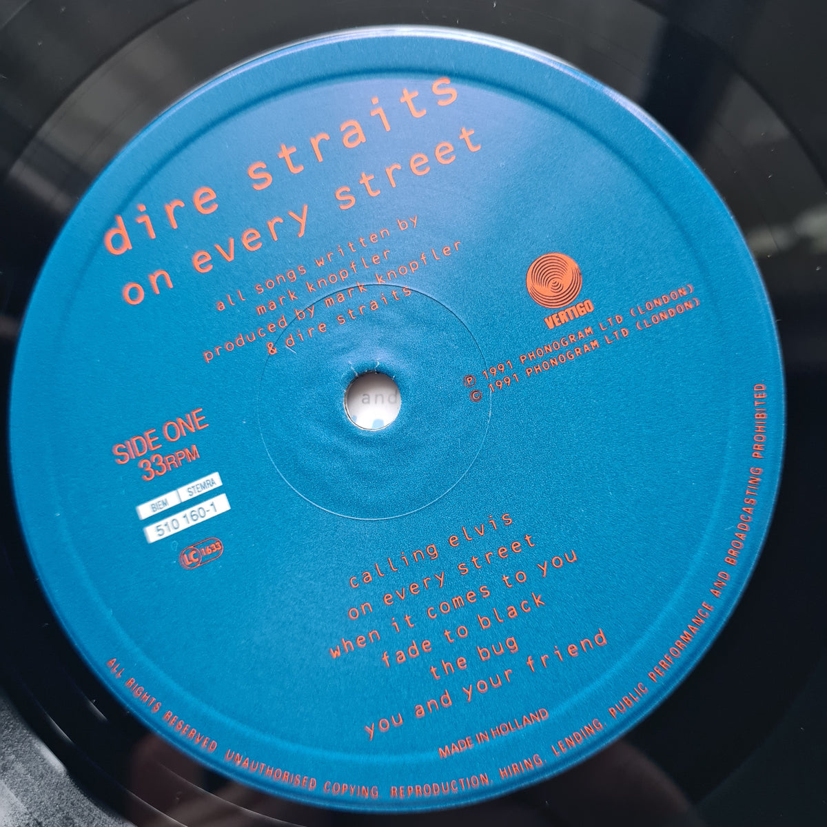 Dire Straits – On Every Street - 1991 (European Pressing) - Vinyl Record LP *RARE* - Sound Hound Records
