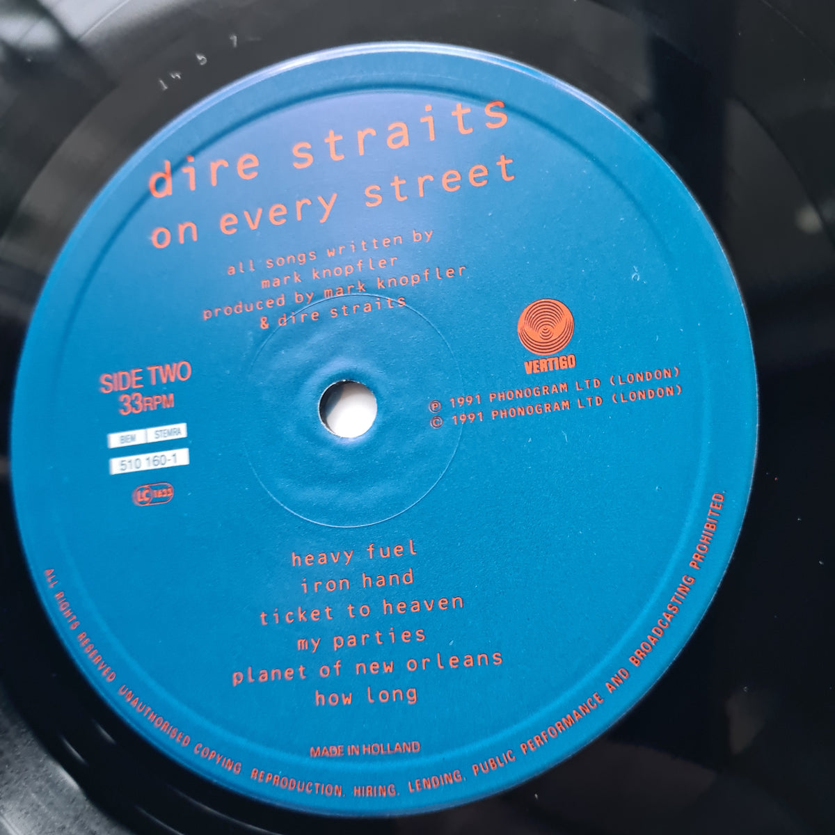 Dire Straits – On Every Street - 1991 (European Pressing) - Vinyl Record LP *RARE* - Sound Hound Records