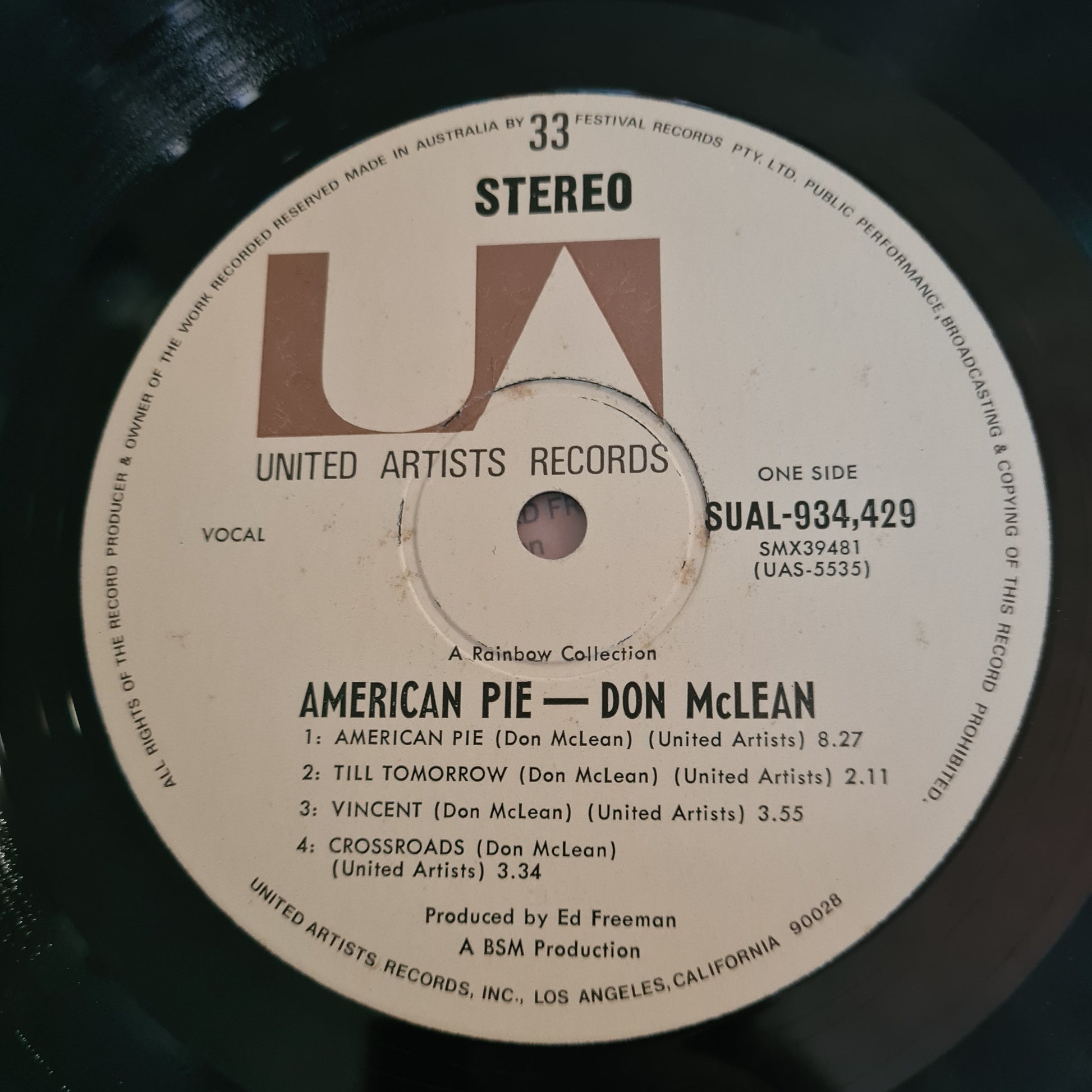 Don McLean – American Pie - 1971 (First Australian Pressing)- Vinyl Records LP - Sound Hound Records