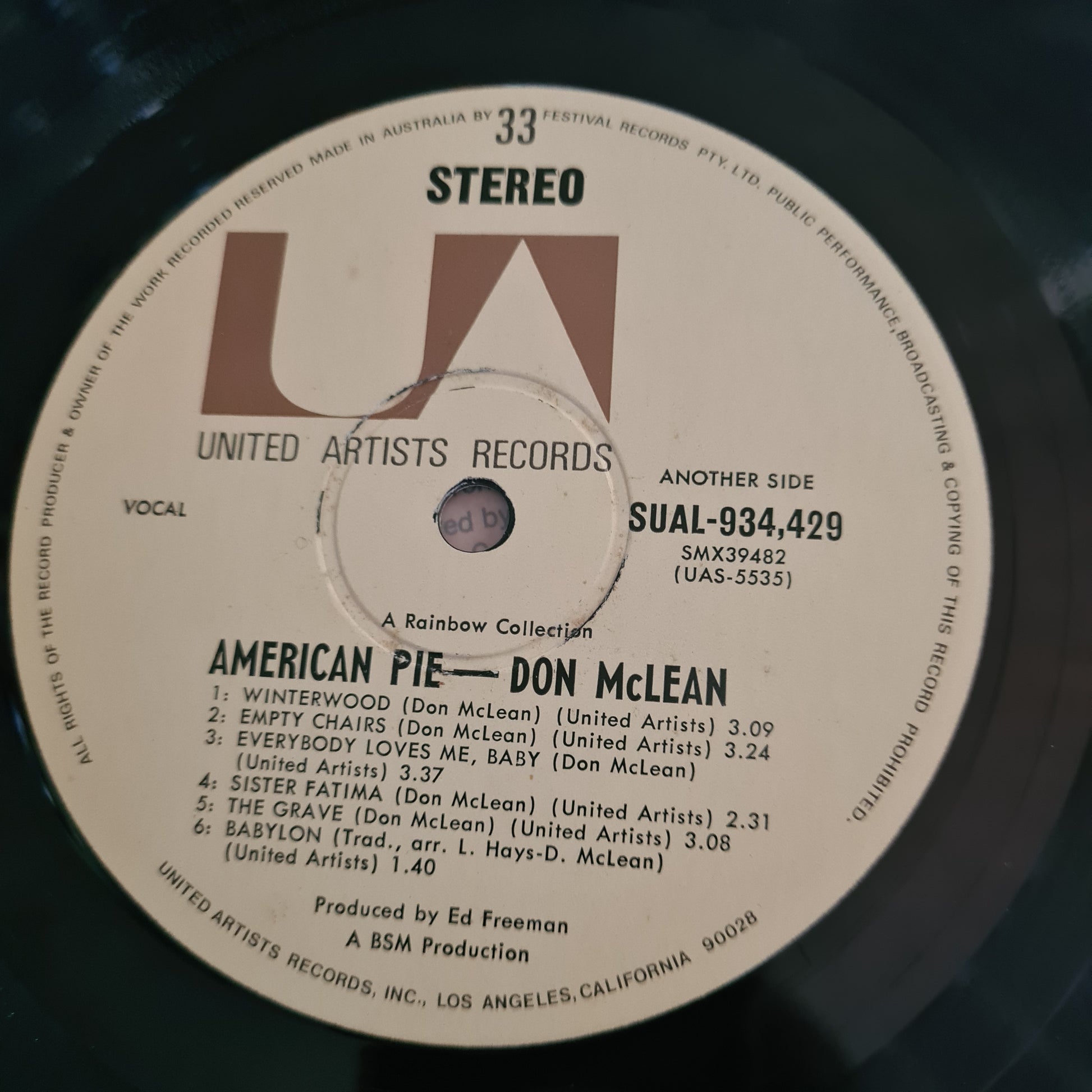 Don McLean – American Pie - 1971 (First Australian Pressing)- Vinyl Records LP - Sound Hound Records