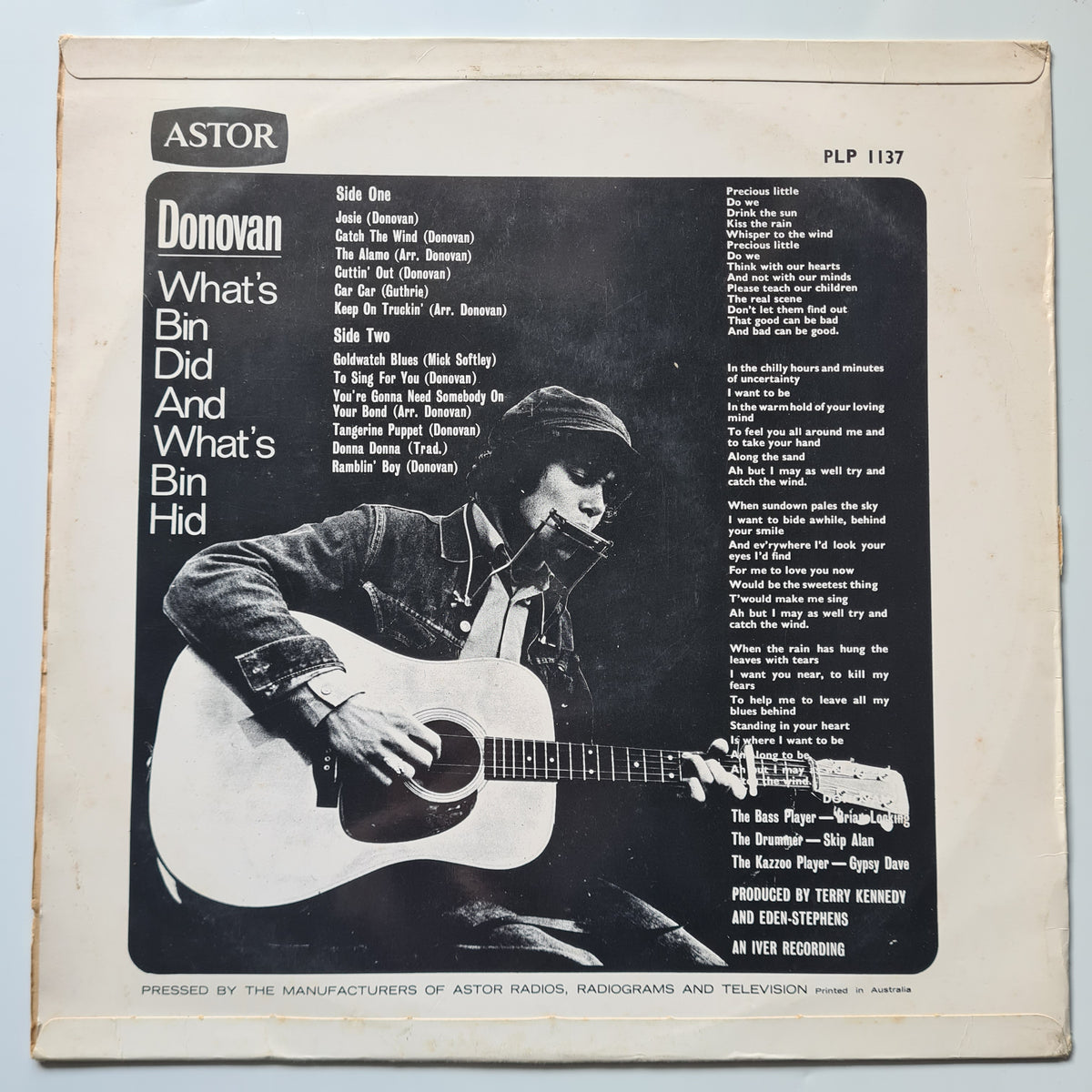 Donovan – What's Bin Did And What's Bin Hid - 1965 - Vinyl Record LP - Sound Hound Records