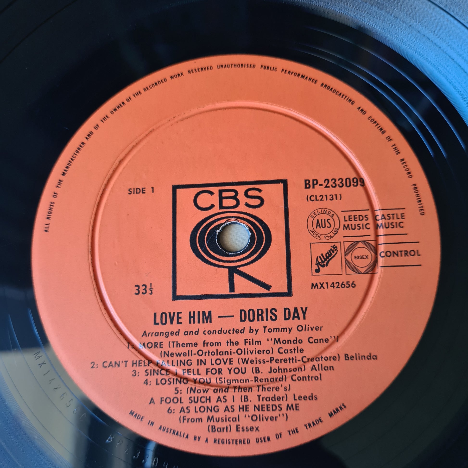 Doris Day – Doris Day - 1964 (Mono Pressing) - Vinyl Record LP - Sound Hound Records